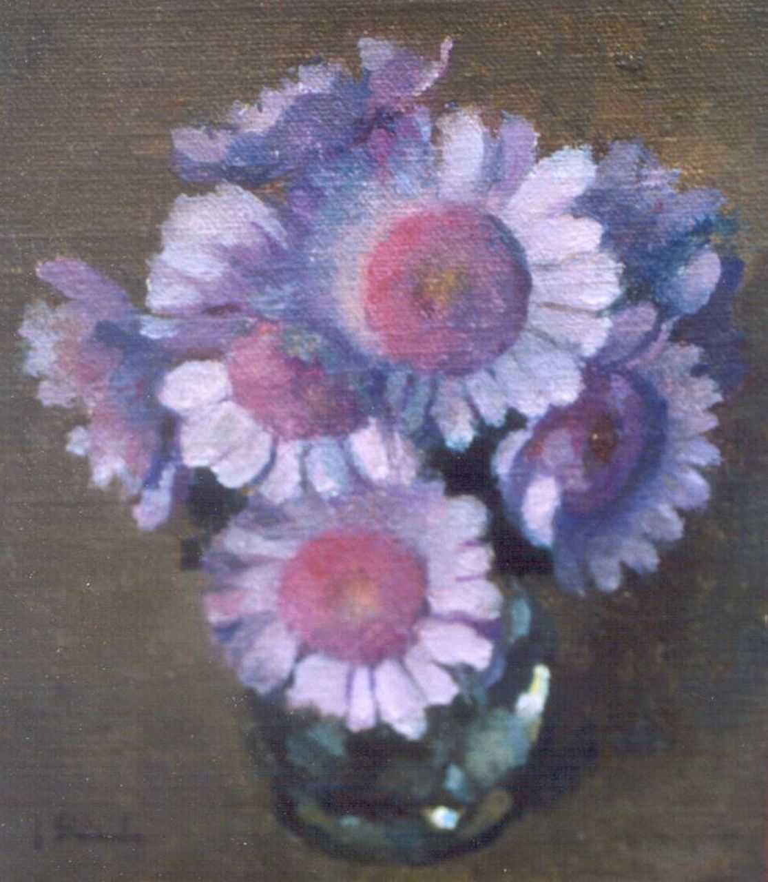 Stierhout J.A.U. | Josephus Antonius Ubaldus 'Joop' Stierhout, Zomerbloemen, olieverf op doek op paneel 15,2 x 13,2 cm, gesigneerd linksonder Stierhout J.A.U. | Josephus Antonius Ubaldus 'Joop' Stierhout, Zomerbloemen, olieverf op doek op paneel 15,2 x 13,2 cm, gesigneerd linksonder