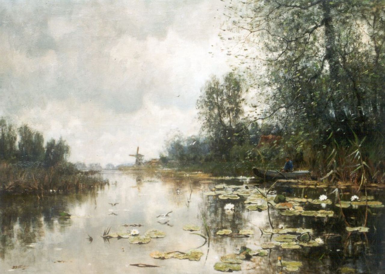 Schiedges jr. P.P.  | Petrus Paulus Schiedges jr., Visser in roeiboot, olieverf op doek 111,0 x 154,0 cm, gesigneerd linksonder