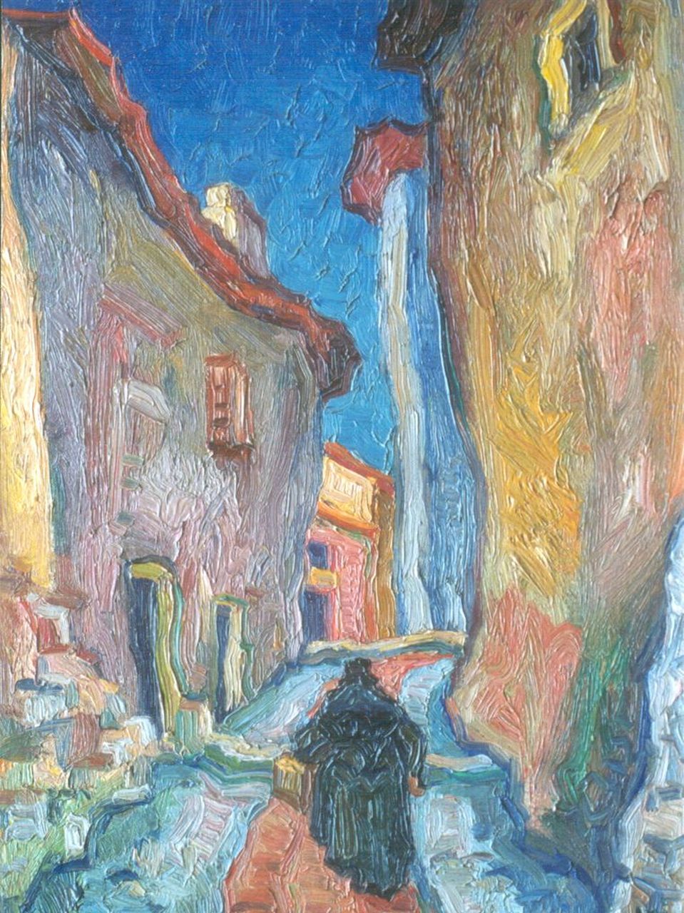 Melai A.G.  | August 'Guus' Melai, Zuidelijk straatje, olieverf op doek 47,6 x 36,6 cm, gesigneerd rechtsonder en gedateerd '49
