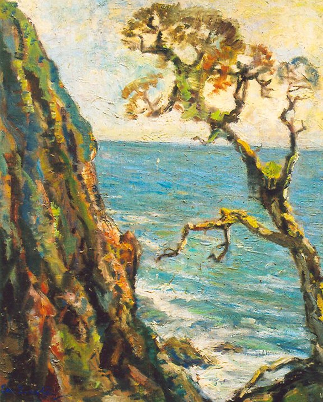 Dezentjé E. | Ernest Dezentjé, Langs de kust, olieverf op paneel 59,9 x 47,7 cm, gesigneerd linksonder Dezentjé E. | Ernest Dezentjé, Langs de kust, olieverf op paneel 59,9 x 47,7 cm, gesigneerd linksonder