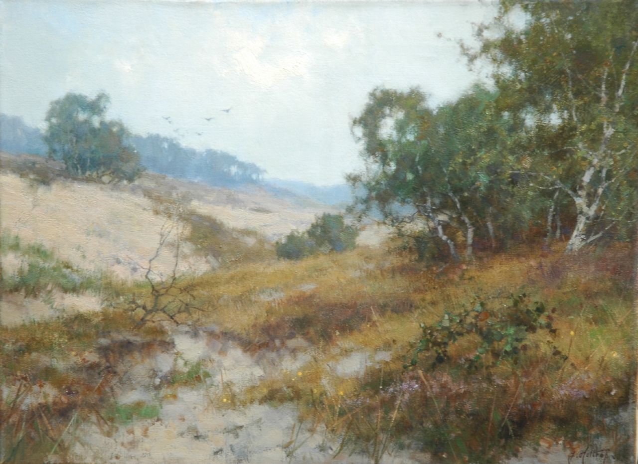 Holtrup J. | Jan Holtrup, Grijzige dag op het Mosselse Zand, olieverf op doek 30,1 x 40,3 cm, gesigneerd rechtsonder Holtrup J. | Jan Holtrup, Grijzige dag op het Mosselse Zand, olieverf op doek 30,1 x 40,3 cm, gesigneerd rechtsonder