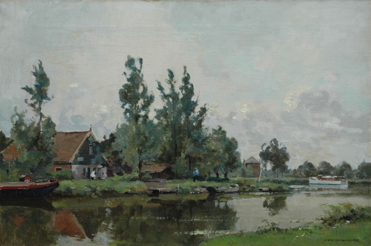Vreedenburgh C. | Cornelis Vreedenburgh, De Hoef aan de Kromme Mijdrecht, olieverf op doek 40,3 x 60,4 cm, gesigneerd rechtsonder en gedateerd 1936 Vreedenburgh C. | Cornelis Vreedenburgh, De Hoef aan de Kromme Mijdrecht, olieverf op doek 40,3 x 60,4 cm, gesigneerd rechtsonder en gedateerd 1936
