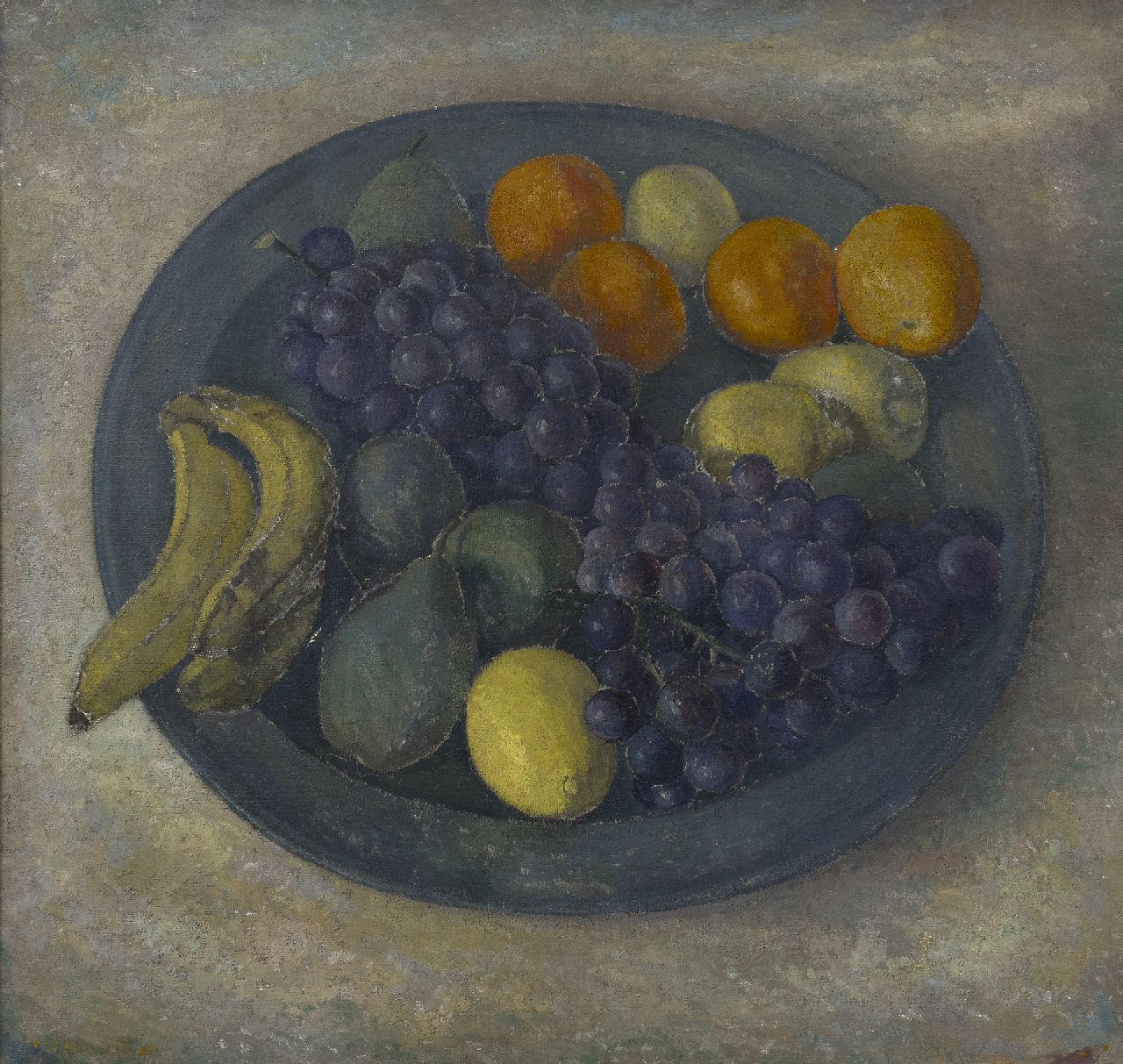 Herwijnen J.A.G. van | Johannes Adrianus George 'Jan' van Herwijnen | Schilderijen te koop aangeboden | Fruitstilleven, olieverf op doek 76,1 x 80,0 cm, gesigneerd linksonder en te dateren ca. 1936-1937 Herwijnen J.A.G. van | Johannes Adrianus George 'Jan' van Herwijnen | Schilderijen te koop aangeboden | Fruitstilleven, olieverf op doek 76,1 x 80,0 cm, gesigneerd linksonder en te dateren ca. 1936-1937