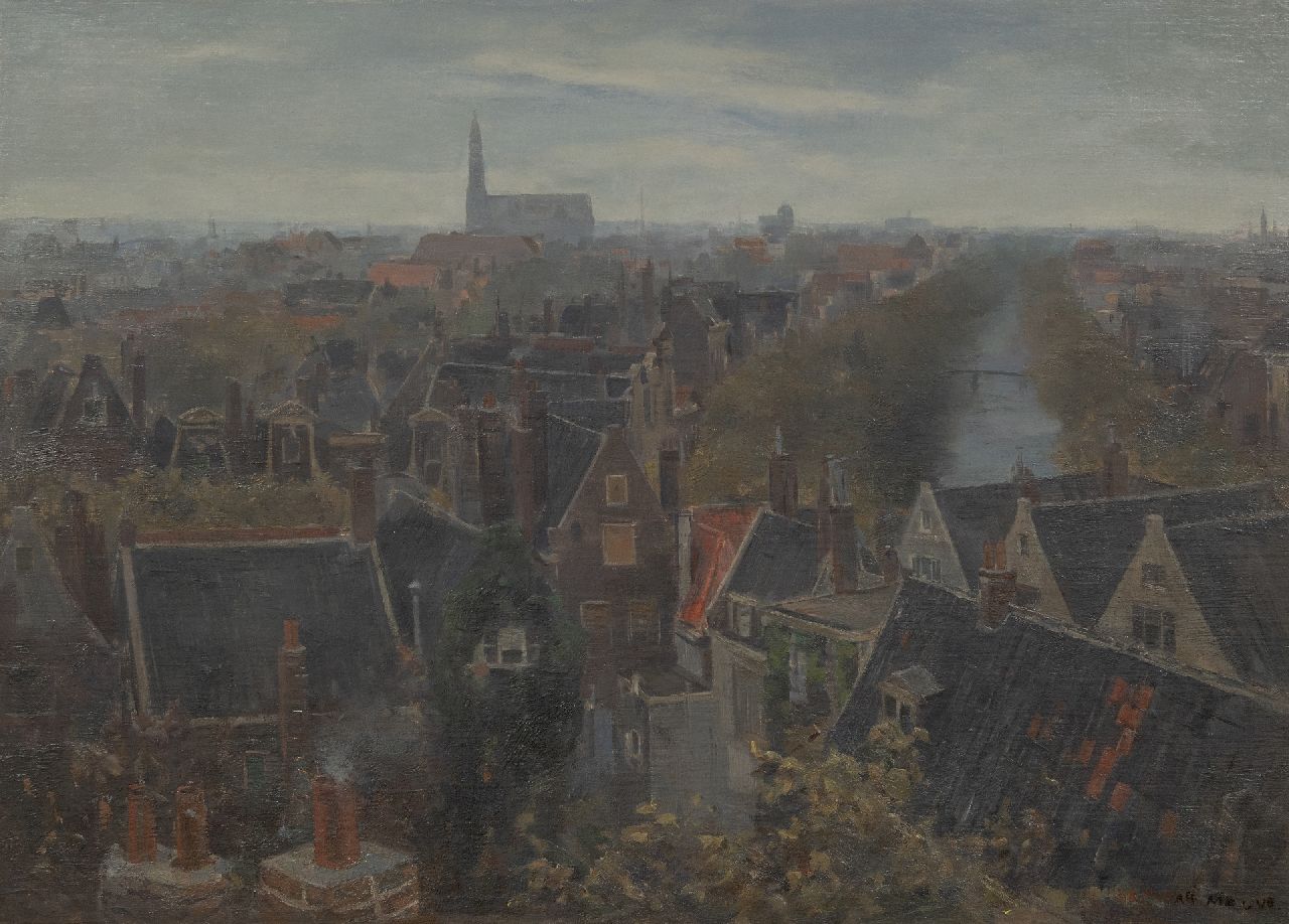 Mauve jr. A.R. | Anton Rudolf Mauve jr., Stadsgezicht, olieverf op doek op board 49,5 x 70,0 cm, gesigneerd rechtsonder Mauve jr. A.R. | Anton Rudolf Mauve jr., Stadsgezicht, olieverf op doek op board 49,5 x 70,0 cm, gesigneerd rechtsonder