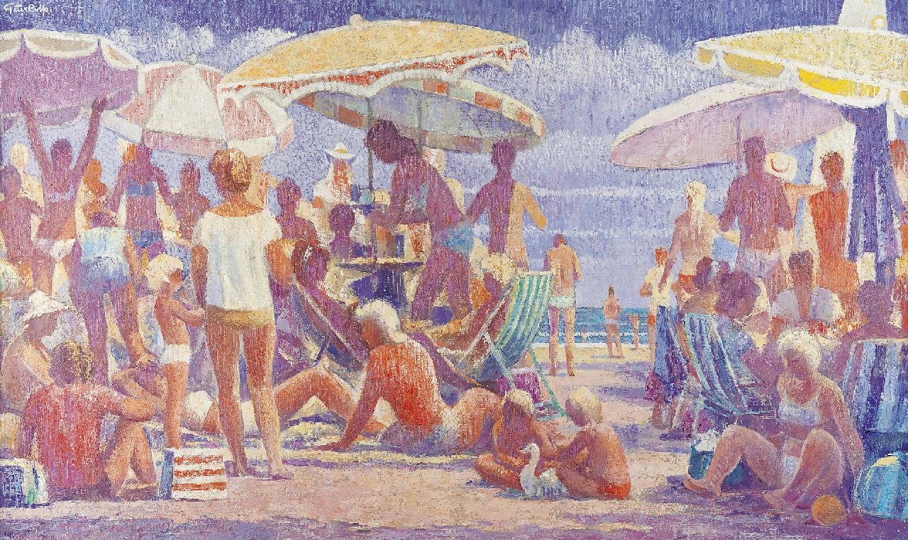 Colfs P. | Peter Colfs, Strandvermaak, olieverf op doek 67,2 x 110,0 cm, gesigneerd linksboven Colfs P. | Peter Colfs, Strandvermaak, olieverf op doek 67,2 x 110,0 cm, gesigneerd linksboven