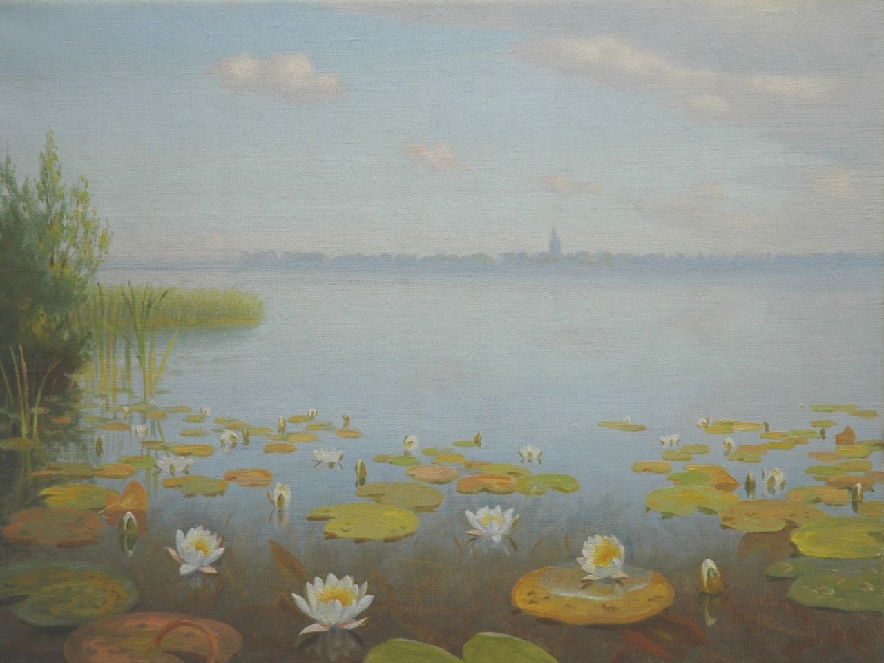 Smorenberg D. | Dirk Smorenberg, Loosdrecht, olieverf op doek 40,3 x 53,0 cm, gesigneerd rechtsonder en gedateerd 1953 verso Smorenberg D. | Dirk Smorenberg, Loosdrecht, olieverf op doek 40,3 x 53,0 cm, gesigneerd rechtsonder en gedateerd 1953 verso