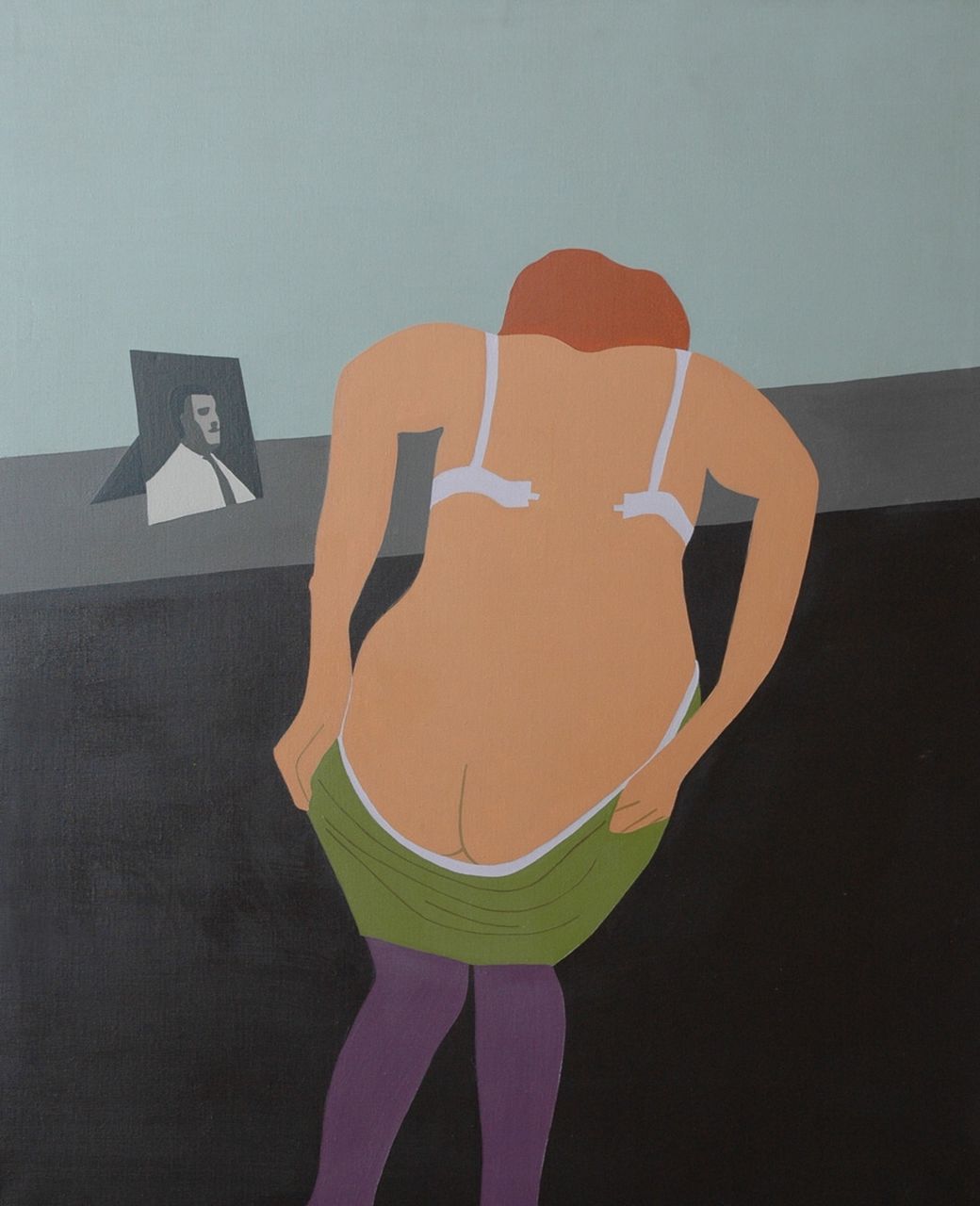 Bosch M.W.Chr. van den | Marinus Wilhelmus Christiaan 'Rinus' van den Bosch, Zeemansvrouw, acryl op doek 120,3 x 100,2 cm