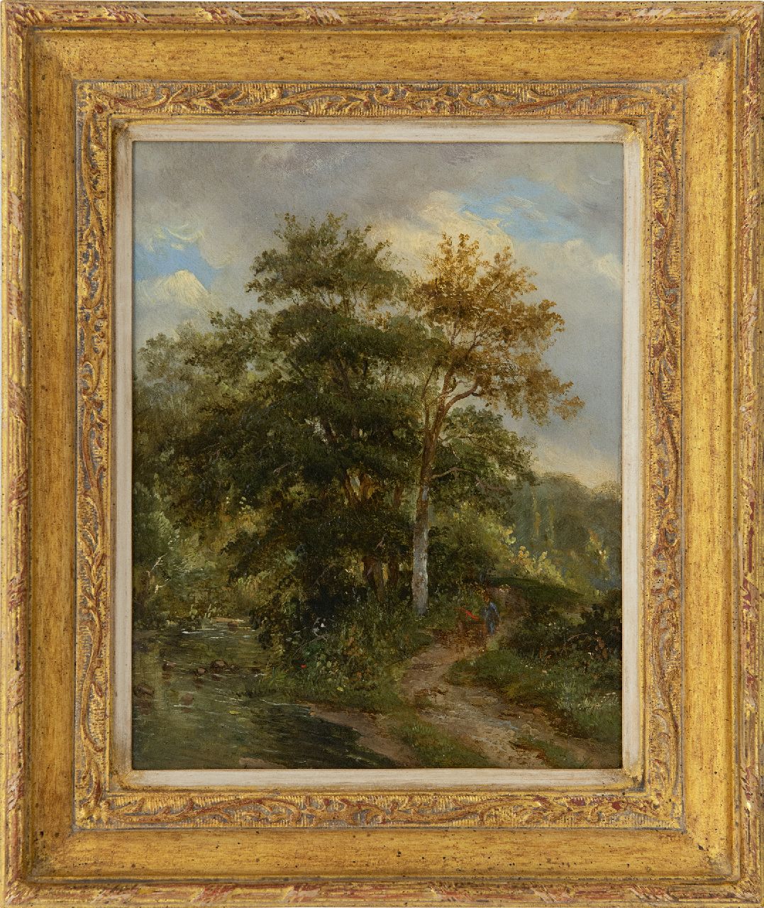 Christ P.C. | Pieter Caspar Christ | Schilderijen te koop aangeboden | De bosbeek, olieverf op paneel 23,7 x 18,9 cm Christ P.C. | Pieter Caspar Christ | Schilderijen te koop aangeboden | De bosbeek, olieverf op paneel 23,7 x 18,9 cm