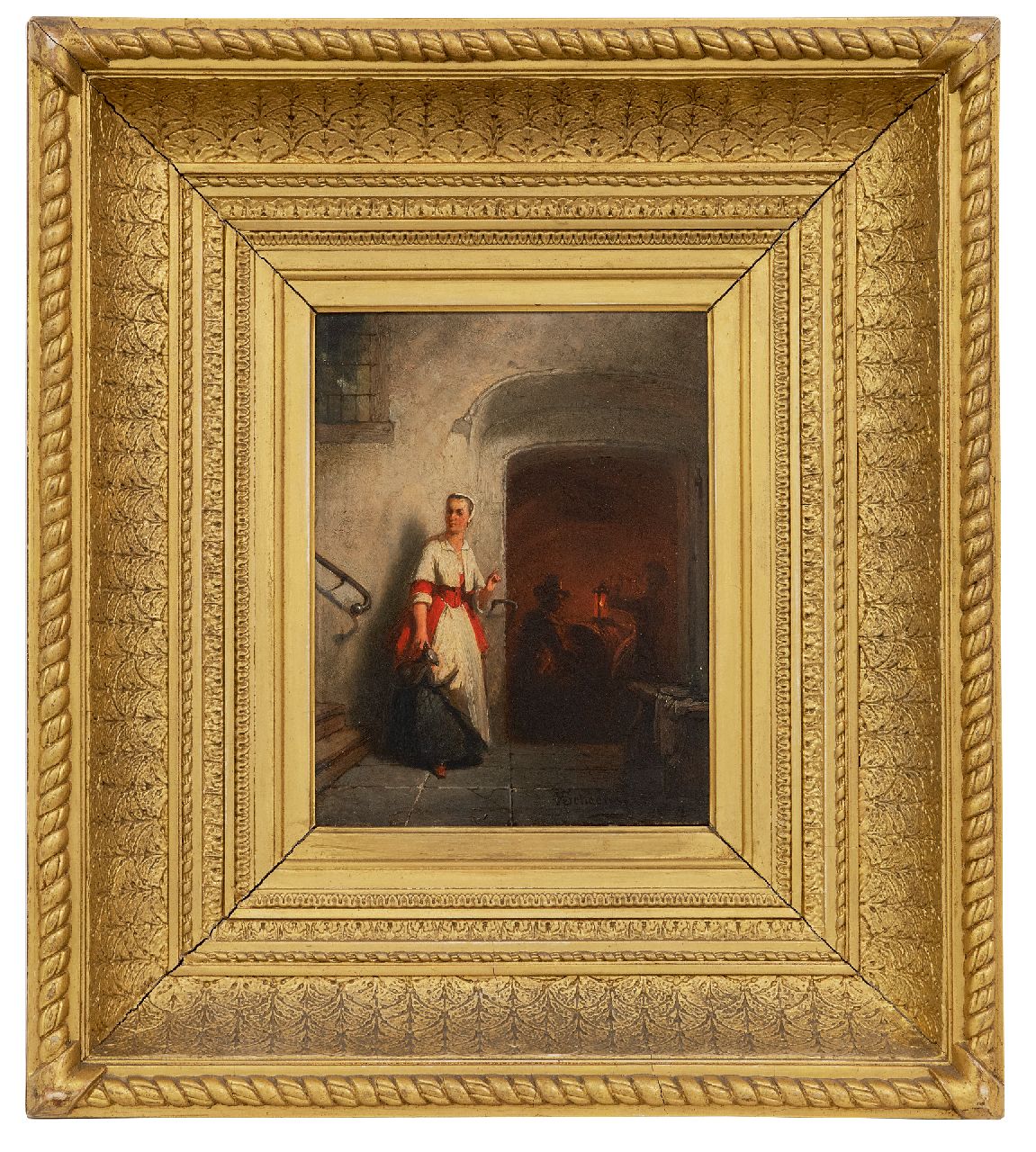 Scheeres H.J. | Hendricus Johannes Scheeres | Schilderijen te koop aangeboden | In de wijnkelder, olieverf op paneel 19,0 x 14,7 cm, gesigneerd rechtsonder en gedateerd 1857 Scheeres H.J. | Hendricus Johannes Scheeres | Schilderijen te koop aangeboden | In de wijnkelder, olieverf op paneel 19,0 x 14,7 cm, gesigneerd rechtsonder en gedateerd 1857