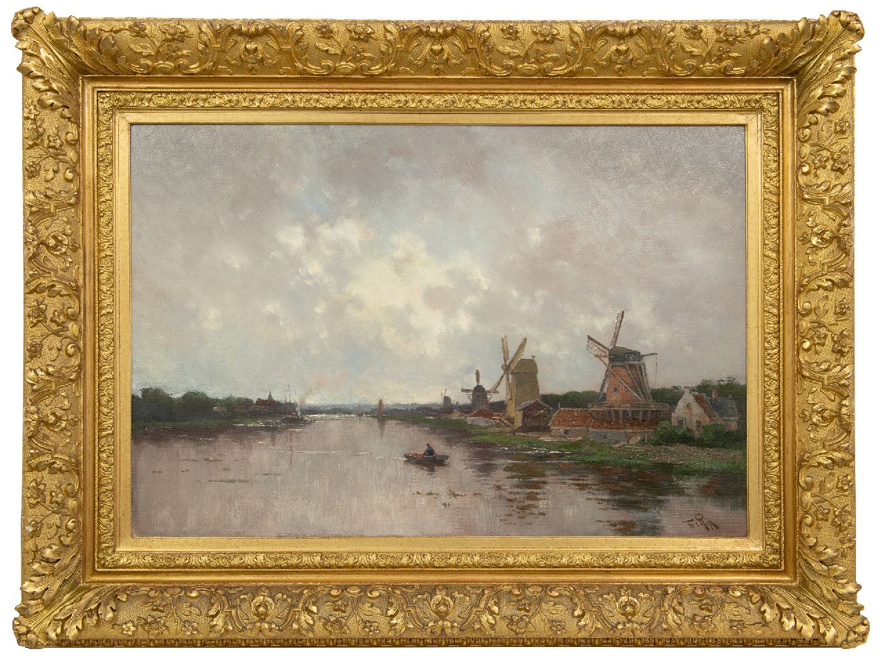 Rip W.C. | 'Willem' Cornelis Rip, Molens aan de Zaan, olieverf op doek 62,8 x 90,6 cm, gesigneerd r.o Rip W.C. | 'Willem' Cornelis Rip, Molens aan de Zaan, olieverf op doek 62,8 x 90,6 cm, gesigneerd r.o