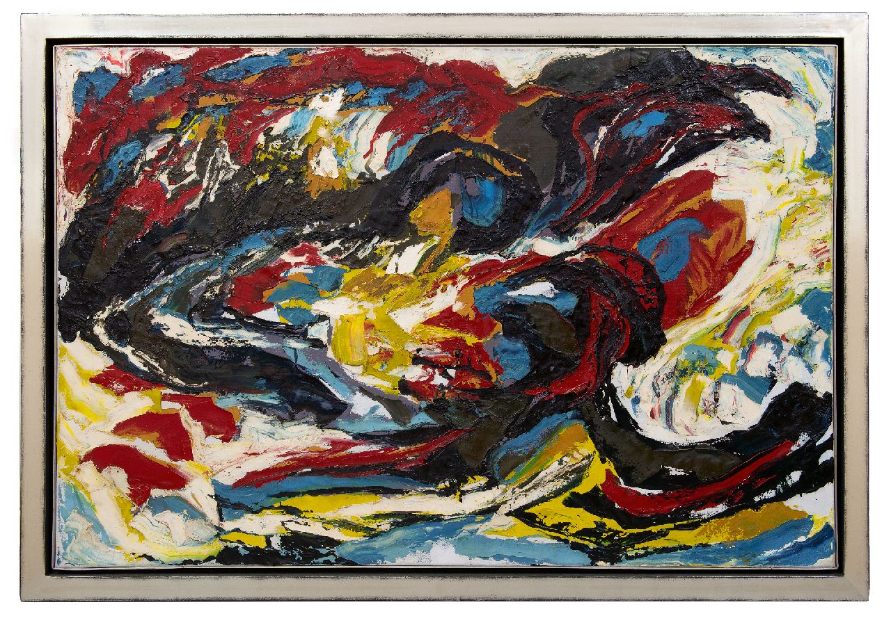 Hunziker F. | Frieda Hunziker, Redding, olieverf op doek 99,5 x 149,5 cm, gesigneerd verso en te dateren ca. 1961 Hunziker F. | Frieda Hunziker, Redding, olieverf op doek 99,5 x 149,5 cm, gesigneerd verso en te dateren ca. 1961