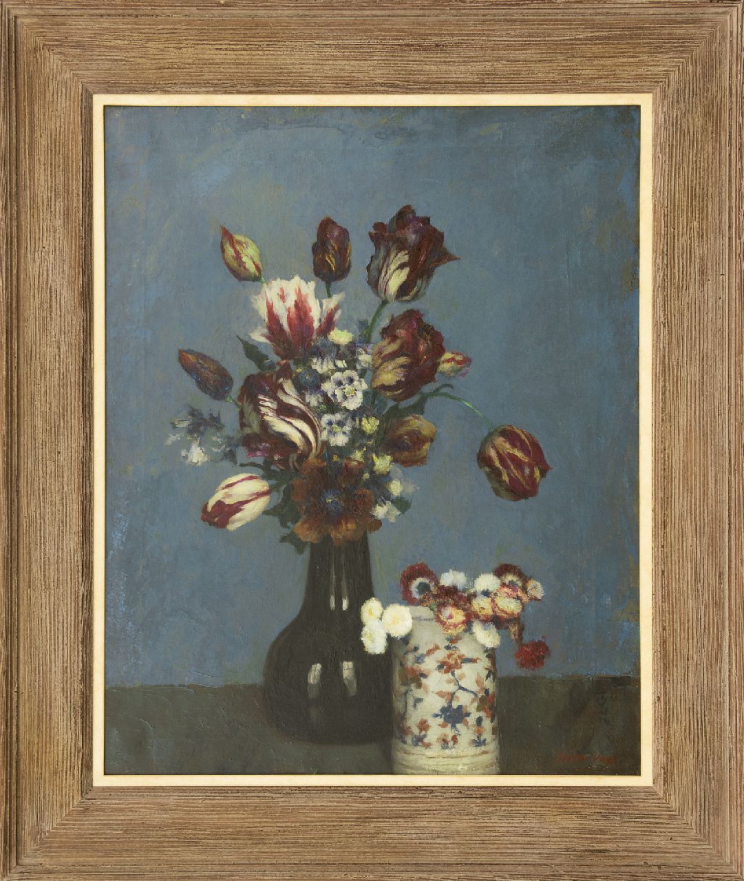 Vaes W. | Walter Vaes | Schilderijen te koop aangeboden | Bloemstilleven, olieverf op doek 67,9 x 54,5 cm, gesigneerd rechtsonder Vaes W. | Walter Vaes | Schilderijen te koop aangeboden | Bloemstilleven, olieverf op doek 67,9 x 54,5 cm, gesigneerd rechtsonder