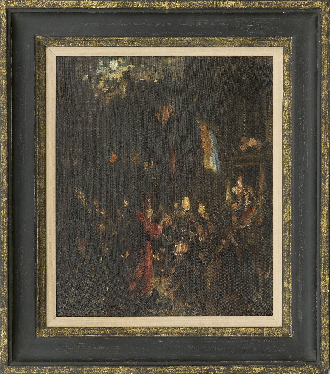 Staller G.J. | Gerard Johan Staller | Schilderijen te koop aangeboden | De intocht van Sint Nicolaas in Amsterdam, olieverf op doek op board 29,4 x 25,0 cm, gesigneerd linksonder Staller G.J. | Gerard Johan Staller | Schilderijen te koop aangeboden | De intocht van Sint Nicolaas in Amsterdam, olieverf op doek op board 29,4 x 25,0 cm, gesigneerd linksonder