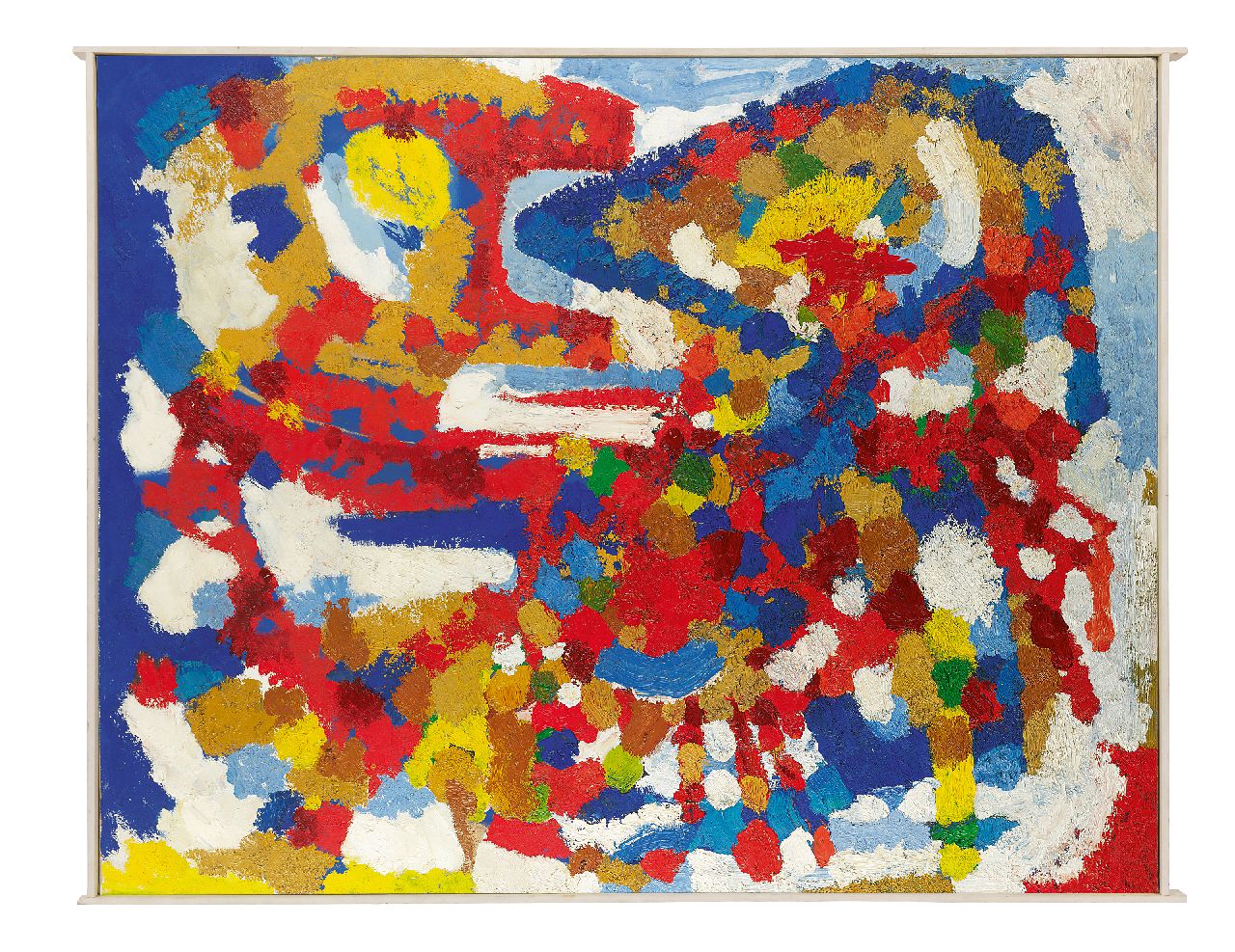 Hunziker F.  | Frieda Hunziker, Het paar, olieverf op doek 99,9 x 124,4 cm, gesigneerd op spieraam en te dateren ca. 1959