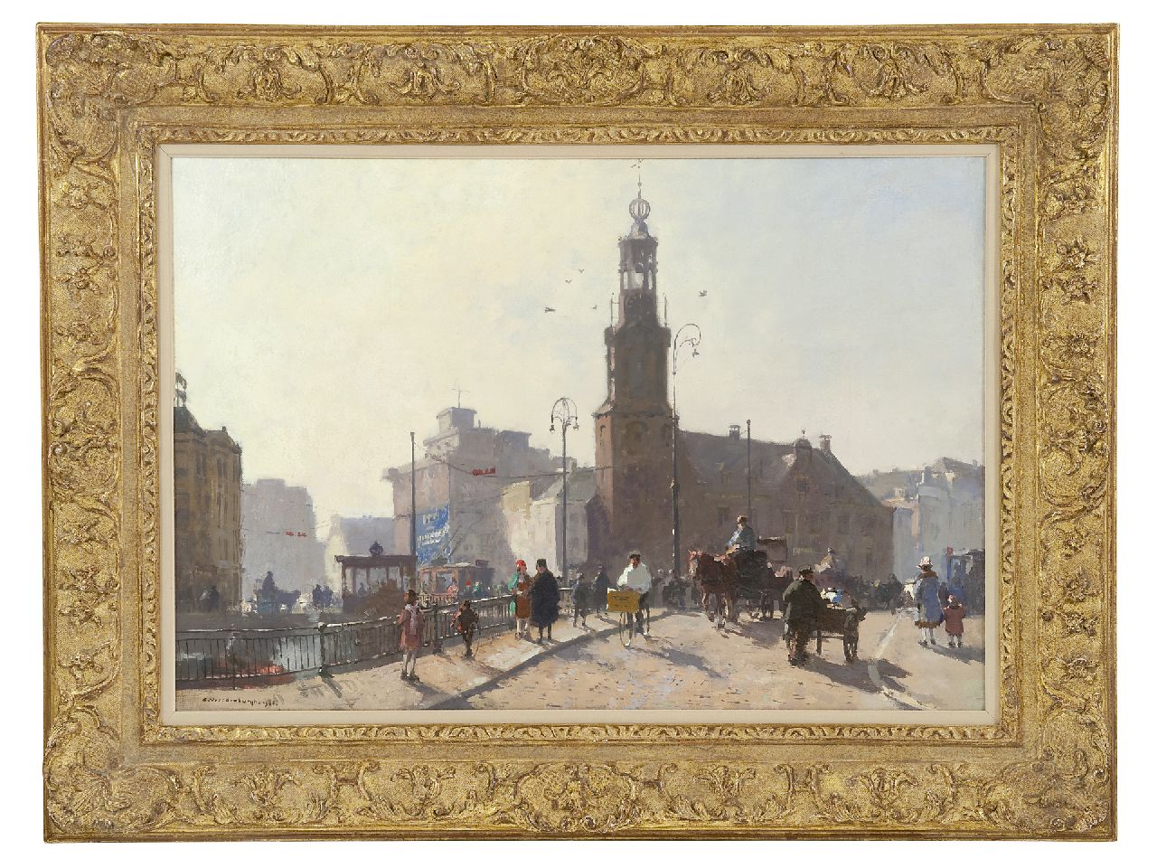 Vreedenburgh C. | Cornelis Vreedenburgh, De Munt, Amsterdam, olieverf op doek 47,8 x 70,0 cm, gesigneerd linksonder en gedateerd 1926 Vreedenburgh C. | Cornelis Vreedenburgh, De Munt, Amsterdam, olieverf op doek 47,8 x 70,0 cm, gesigneerd linksonder en gedateerd 1926