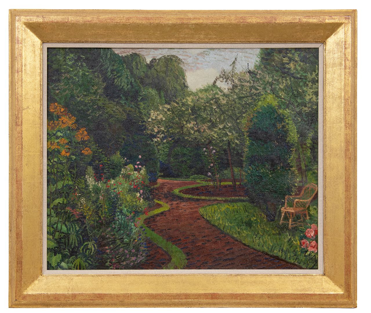 Bieling H.F.  | Hermann Friederich 'Herman' Bieling | Schilderijen te koop aangeboden | Tuin in bloei, Hillegersberg, olieverf op doek 63,5 x 77,2 cm, gesigneerd rechtsonder en gedateerd '32