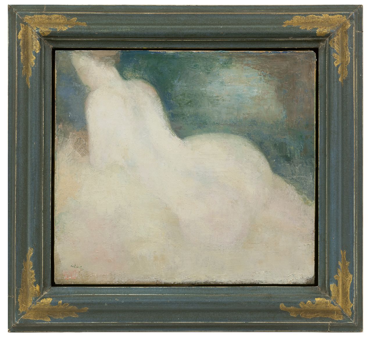 Kelder A.B. | Antonius Bernardus 'Toon' Kelder | Schilderijen te koop aangeboden | Naakt, op de rug gezien, olieverf op doek 36,7 x 41,1 cm, gesigneerd linksonder Kelder A.B. | Antonius Bernardus 'Toon' Kelder | Schilderijen te koop aangeboden | Naakt, op de rug gezien, olieverf op doek 36,7 x 41,1 cm, gesigneerd linksonder