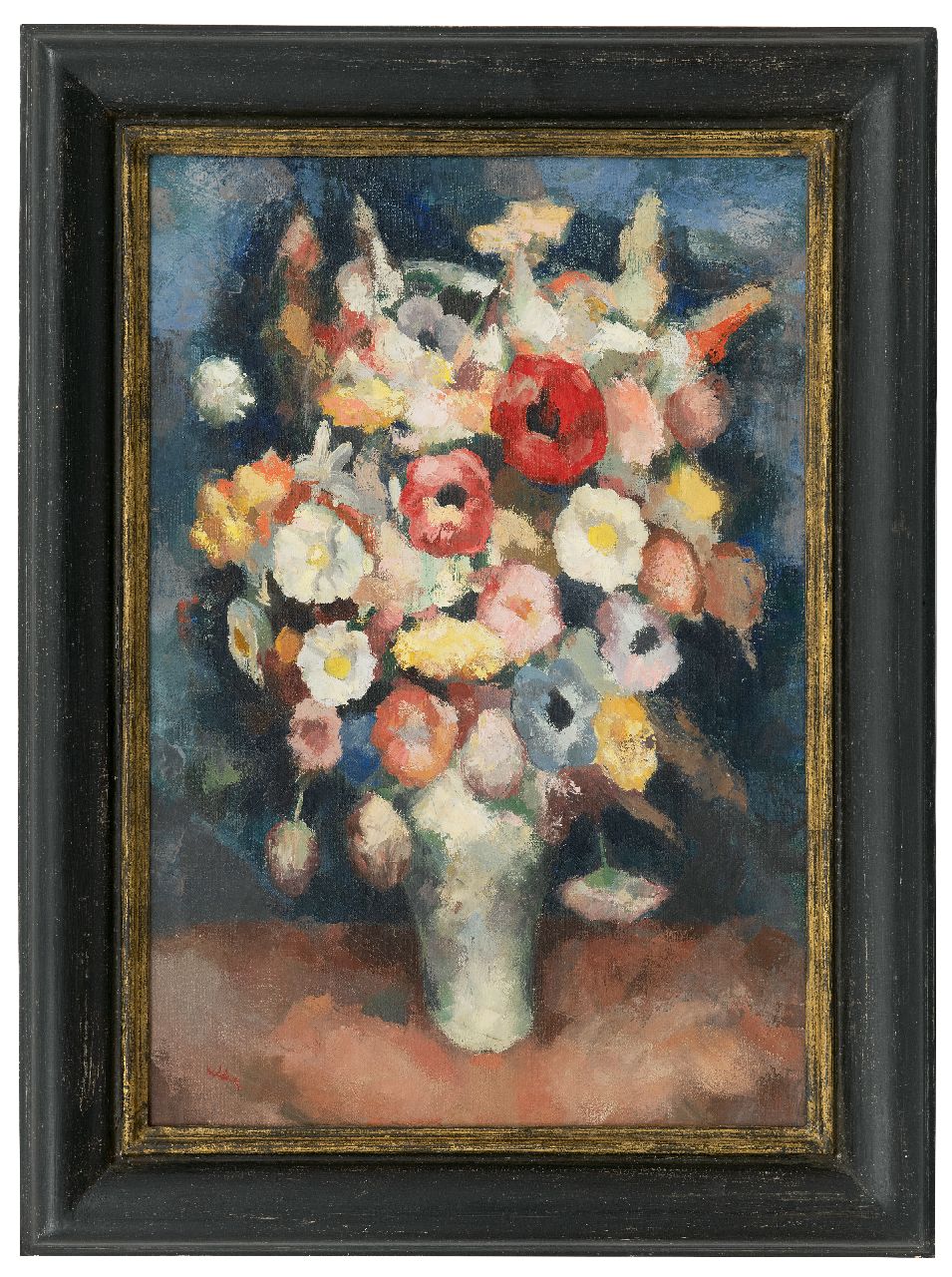 Kelder A.B. | Antonius Bernardus 'Toon' Kelder | Schilderijen te koop aangeboden | Bloemen, olieverf op doek 57,2 x 39,4 cm, gesigneerd linksonder Kelder A.B. | Antonius Bernardus 'Toon' Kelder | Schilderijen te koop aangeboden | Bloemen, olieverf op doek 57,2 x 39,4 cm, gesigneerd linksonder