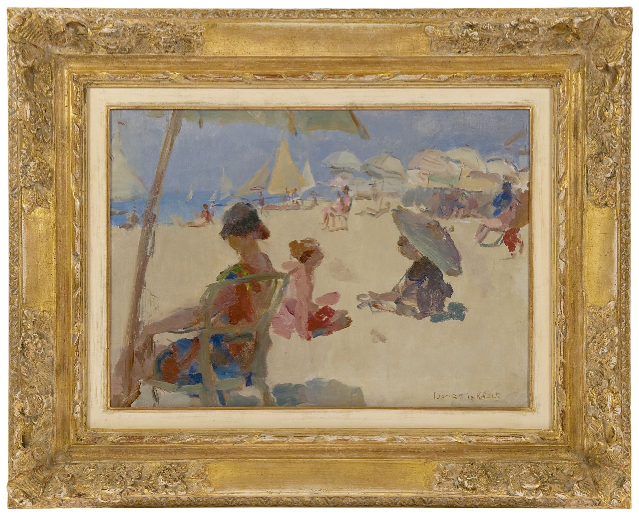 Israels I.L. | 'Isaac' Lazarus Israels, Het Lido van Venetië, olieverf op doek 37,1 x 52,2 cm, gesigneerd rechtsonder Israels I.L. | 'Isaac' Lazarus Israels, Het Lido van Venetië, olieverf op doek 37,1 x 52,2 cm, gesigneerd rechtsonder