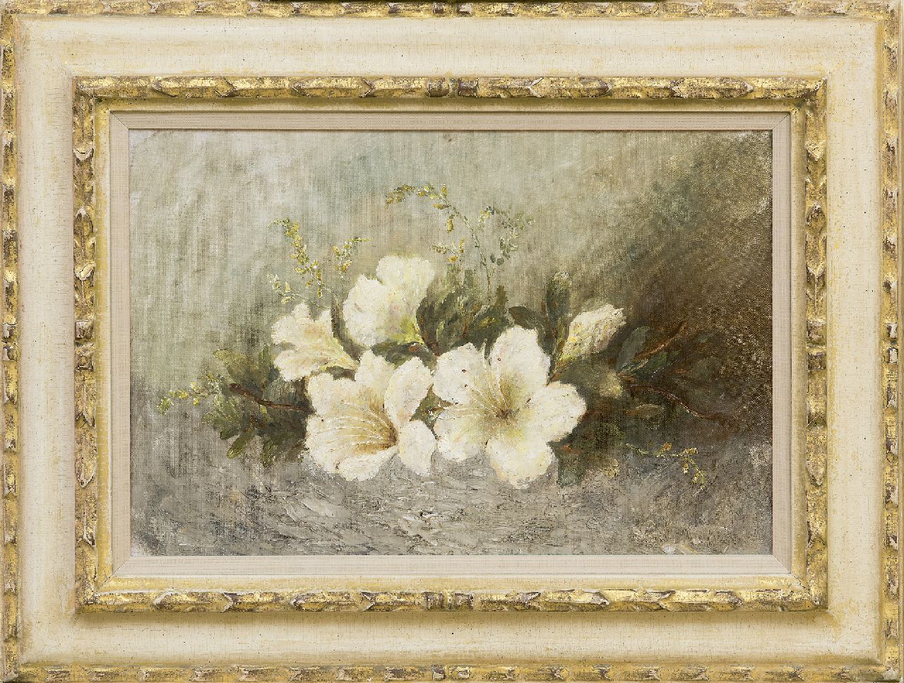 Booms W.C.G.  | Wilhelmine Christine Gerardine Booms, Azaleatak, olieverf op doek op paneel 27,5 x 40,5 cm
