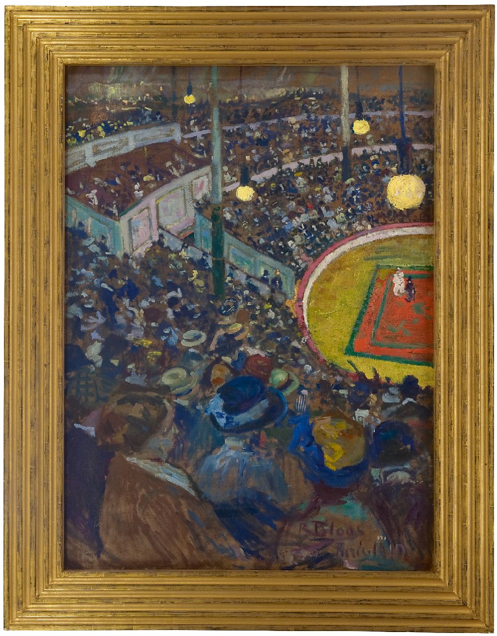 Bloos R.W. | 'Richard' Willi Bloos, Cirque Médrano, Parijs, olieverf op doek 100,0 x 72,5 cm, gesigneerd rechtsonder en gedateerd 'Paris' 1910 Bloos R.W. | 'Richard' Willi Bloos, Cirque Médrano, Parijs, olieverf op doek 100,0 x 72,5 cm, gesigneerd rechtsonder en gedateerd 'Paris' 1910