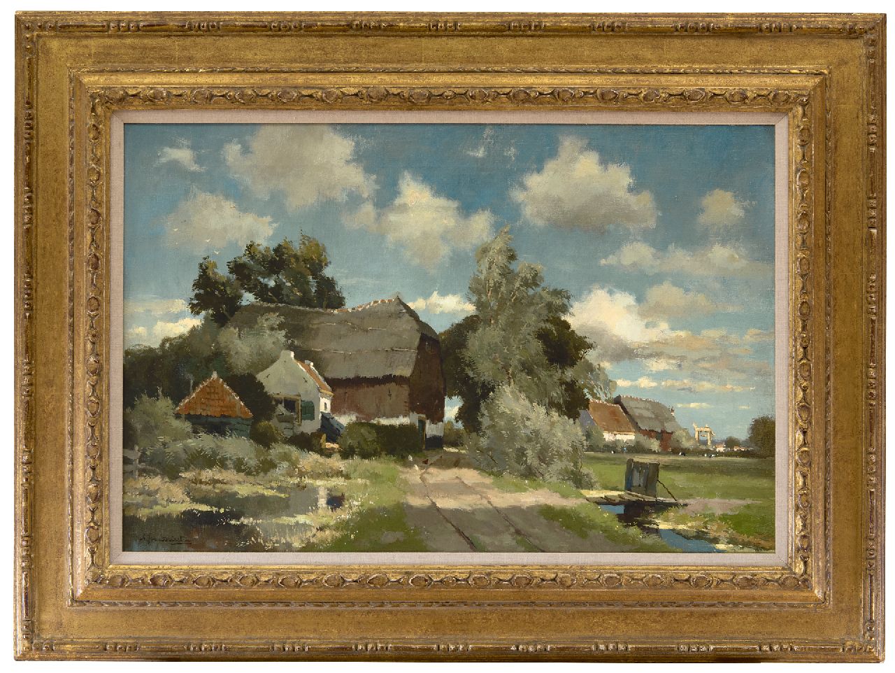 Driesten A.J. van | Arend Jan van Driesten | Schilderijen te koop aangeboden | Boerenlandschap nabij Nieuwkoop, olieverf op doek 40,5 x 61,5 cm, gesigneerd linksonder Driesten A.J. van | Arend Jan van Driesten | Schilderijen te koop aangeboden | Boerenlandschap nabij Nieuwkoop, olieverf op doek 40,5 x 61,5 cm, gesigneerd linksonder