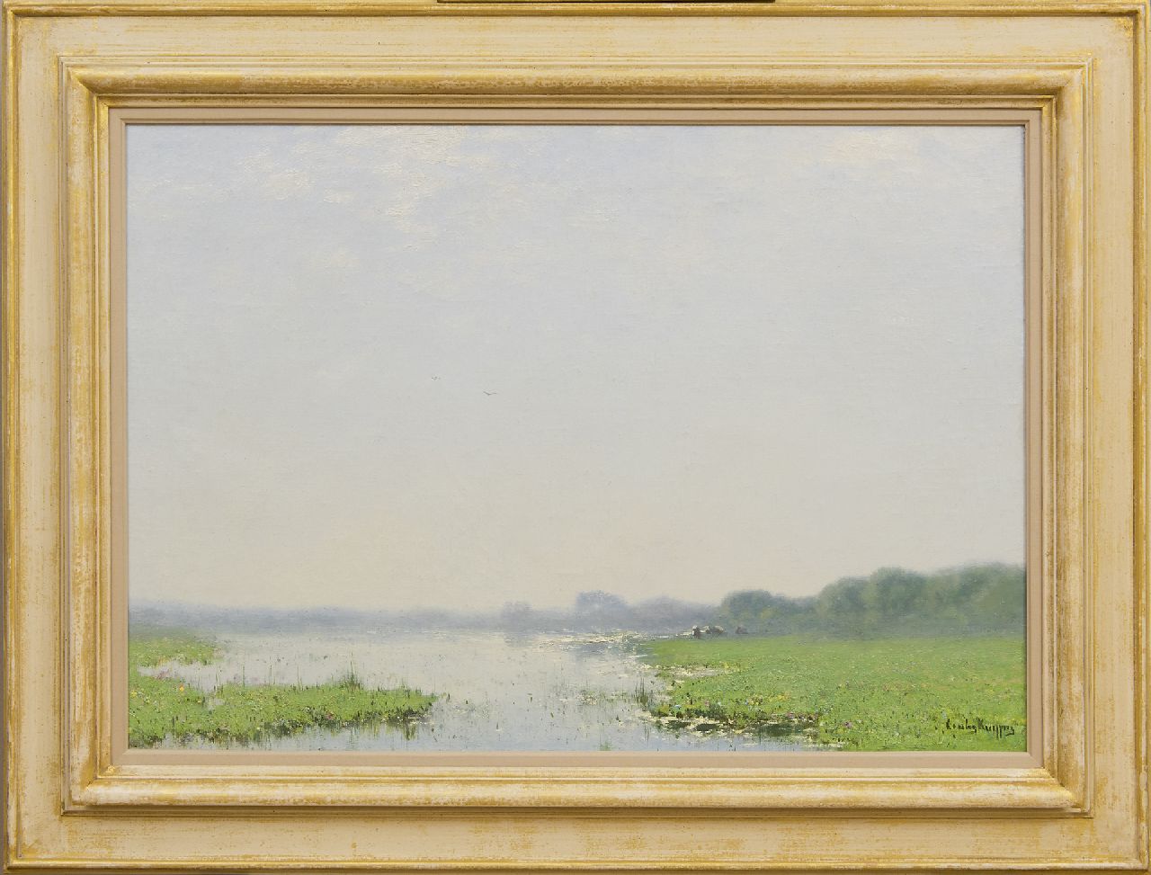 Kuijpers C. | Cornelis Kuijpers, Polderlandschap bij ochtend, olieverf op doek 47,0 x 67,3 cm, gesigneerd rechtsonder Kuijpers C. | Cornelis Kuijpers, Polderlandschap bij ochtend, olieverf op doek 47,0 x 67,3 cm, gesigneerd rechtsonder