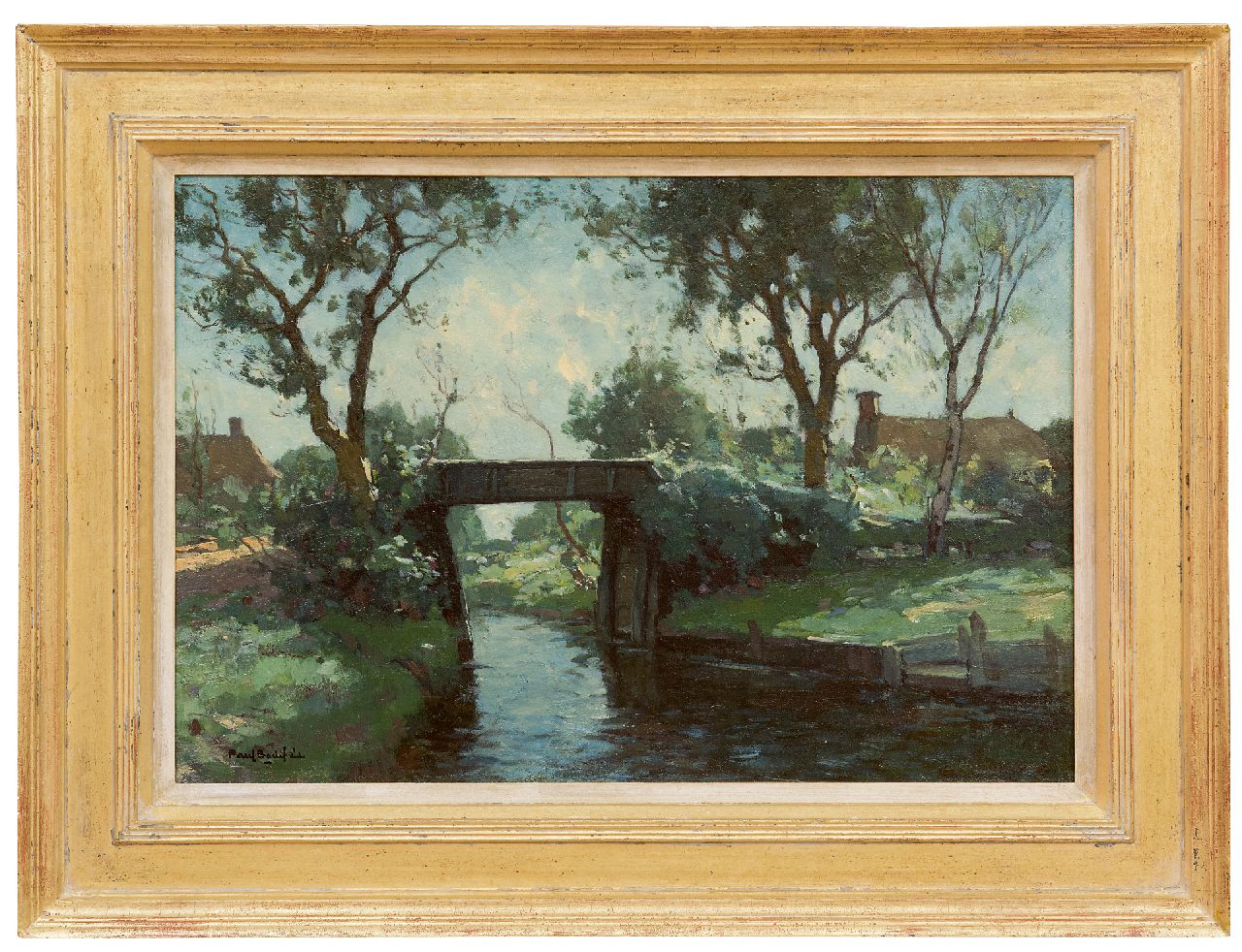 Bodifée J.P.P. | Johannes Petrus Paulus 'Paul' Bodifée | Schilderijen te koop aangeboden | Slootje in Giethoorn, olieverf op doek op board 29,4 x 43,3 cm, gesigneerd linksonder Bodifée J.P.P. | Johannes Petrus Paulus 'Paul' Bodifée | Schilderijen te koop aangeboden | Slootje in Giethoorn, olieverf op doek op board 29,4 x 43,3 cm, gesigneerd linksonder