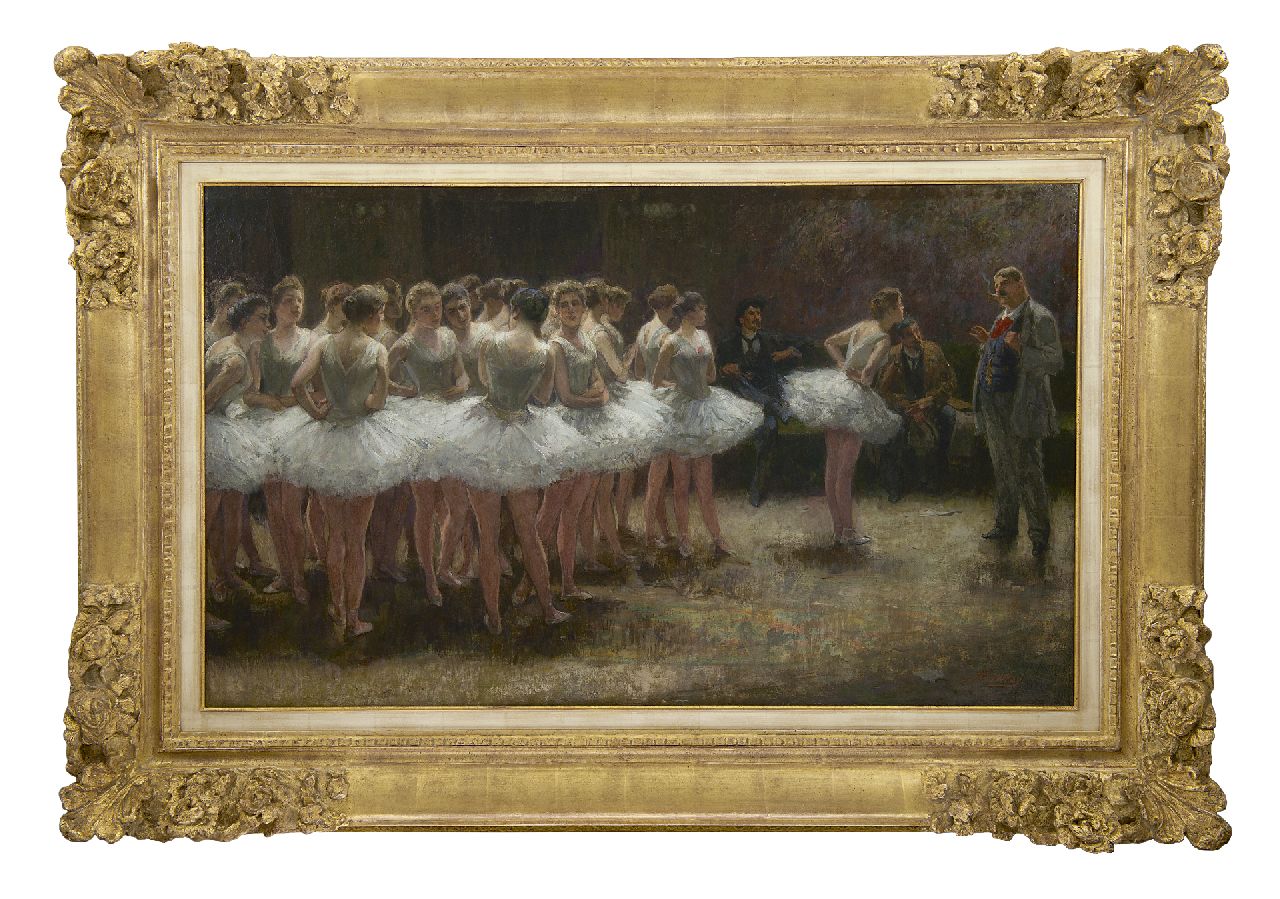 Waay N. van der | Nicolaas van der Waay, Een werkstaking, olieverf op doek 60,0 x 100,0 cm, gesigneerd rechtsonder Waay N. van der | Nicolaas van der Waay, Een werkstaking, olieverf op doek 60,0 x 100,0 cm, gesigneerd rechtsonder