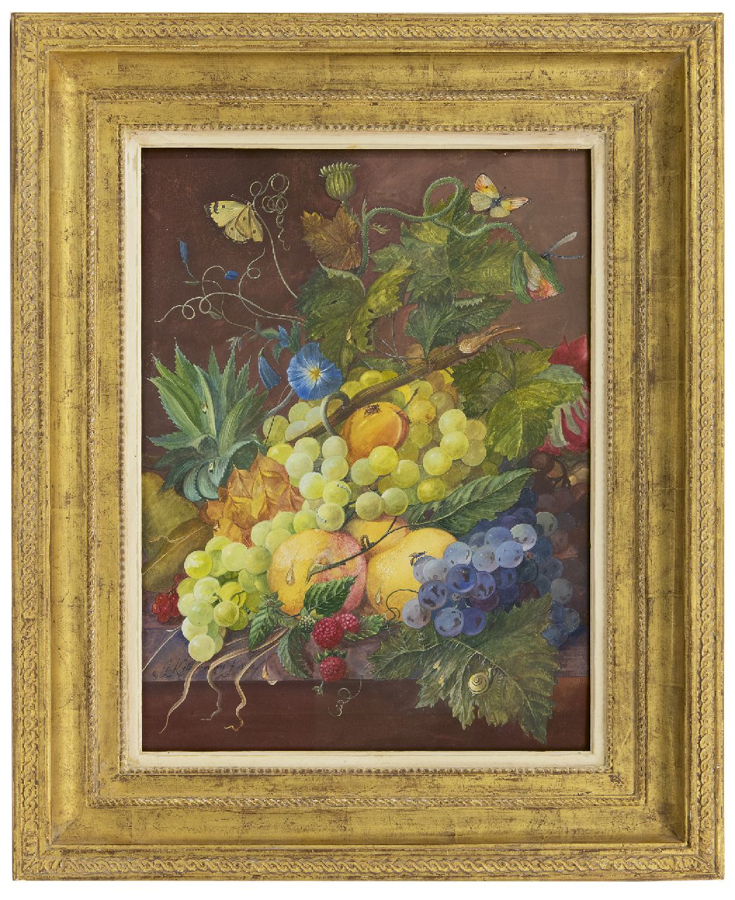 Keldermans J. | J. Keldermans | Aquarellen en tekeningen te koop aangeboden | Stilleven met bloemen en fruit, gouache op papier 43,2 x 32,0 cm, gesigneerd linksonder en gedateerd 18(?)2 Keldermans J. | J. Keldermans | Aquarellen en tekeningen te koop aangeboden | Stilleven met bloemen en fruit, gouache op papier 43,2 x 32,0 cm, gesigneerd linksonder en gedateerd 18(?)2