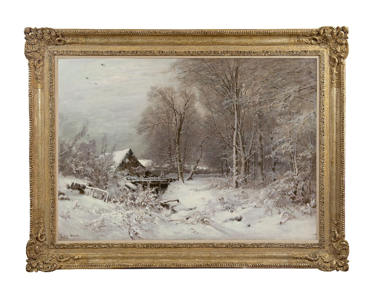 Apol L.F.H. | Lodewijk Franciscus Hendrik 'Louis' Apol, Intrede van de winter, olieverf op doek 80,0 x 112,2 cm, gesigneerd linksonder Apol L.F.H. | Lodewijk Franciscus Hendrik 'Louis' Apol, Intrede van de winter, olieverf op doek 80,0 x 112,2 cm, gesigneerd linksonder