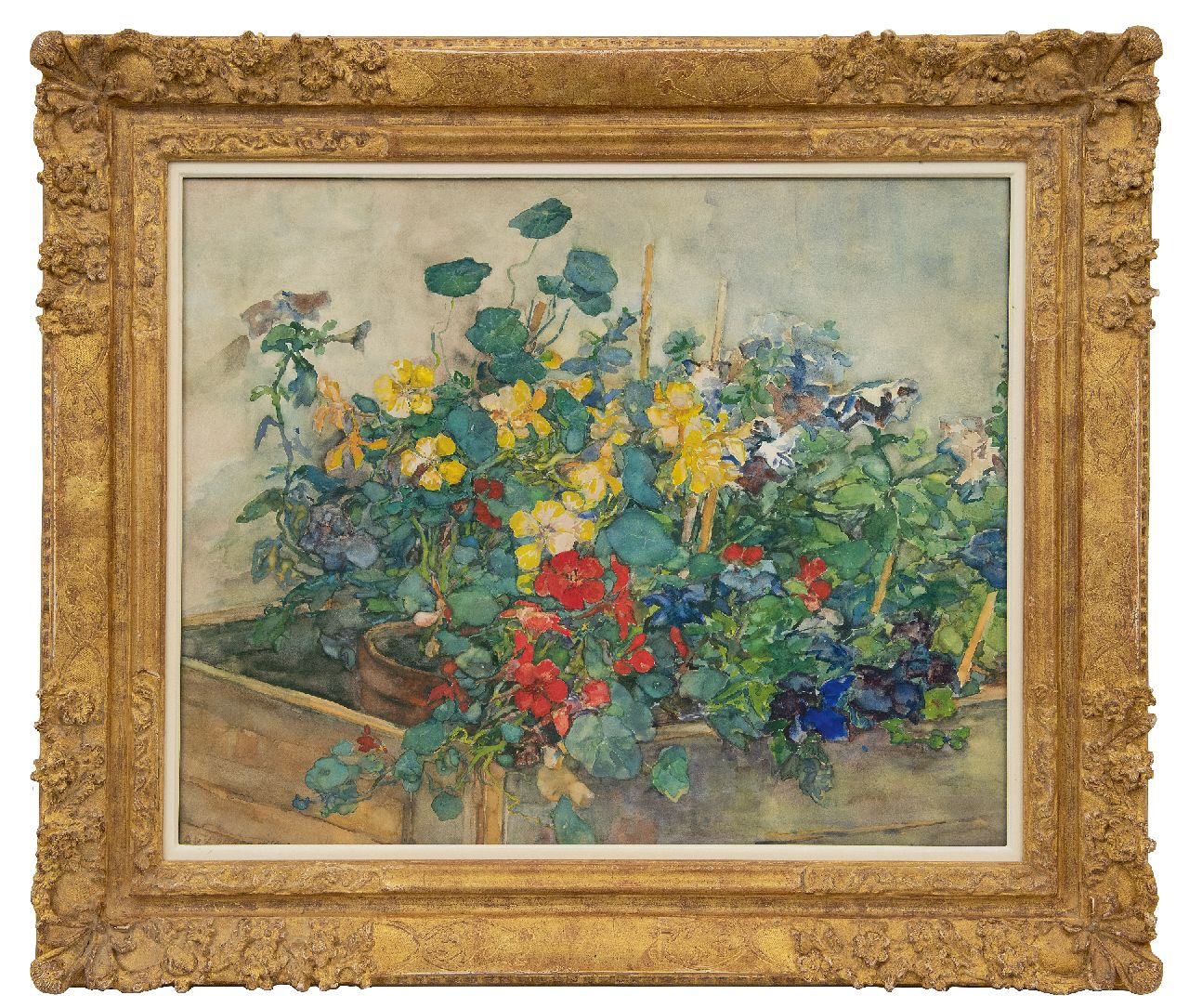 Akkeringa J.E.H. | 'Johannes Evert' Hendrik Akkeringa, Zomerweelde, aquarel en gouache op papier 54,1 x 67,0 cm, gesigneerd linksonder Akkeringa J.E.H. | 'Johannes Evert' Hendrik Akkeringa, Zomerweelde, aquarel en gouache op papier 54,1 x 67,0 cm, gesigneerd linksonder
