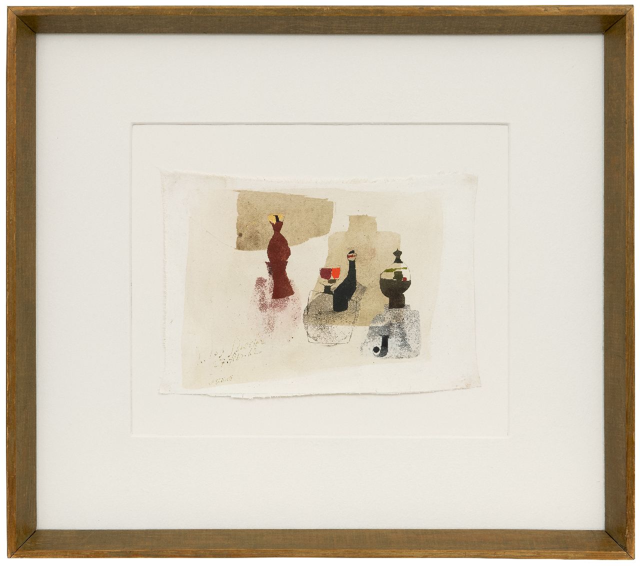 Bissier J.H.  | Julius Heinrich 'Jules' Bissier | Schilderijen te koop aangeboden | Compositie, tempera en olie op doek 19,7 x 28,0 cm, gesigneerd linksonder en gedateerd 'Ascona' 27.febr.62.