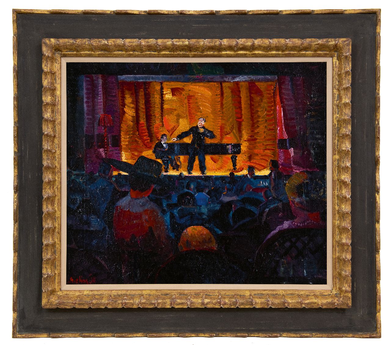 Bieling H.F. | Hermann Friederich 'Herman' Bieling | Schilderijen te koop aangeboden | Een gekleurde aardigheid, olieverf op doek 46,2 x 53,5 cm, gesigneerd linksonder Bieling H.F. | Hermann Friederich 'Herman' Bieling | Schilderijen te koop aangeboden | Een gekleurde aardigheid, olieverf op doek 46,2 x 53,5 cm, gesigneerd linksonder