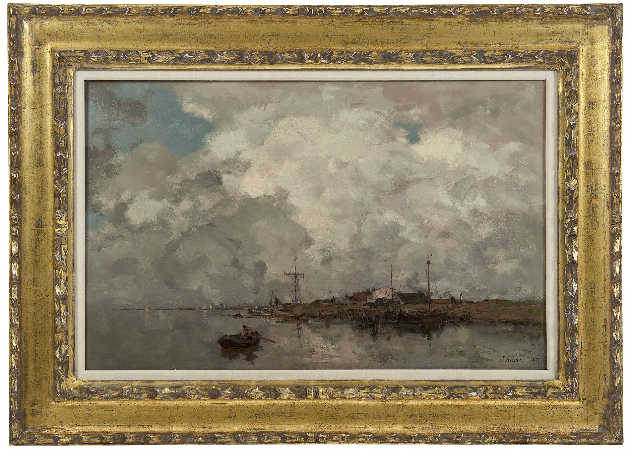 Maris J.H. | Jacobus Hendricus 'Jacob' Maris, Wolk effekt, olieverf op doek 38,2 x 60,1 cm, gesigneerd rechtsonder en gedateerd 1877 Maris J.H. | Jacobus Hendricus 'Jacob' Maris, Wolk effekt, olieverf op doek 38,2 x 60,1 cm, gesigneerd rechtsonder en gedateerd 1877