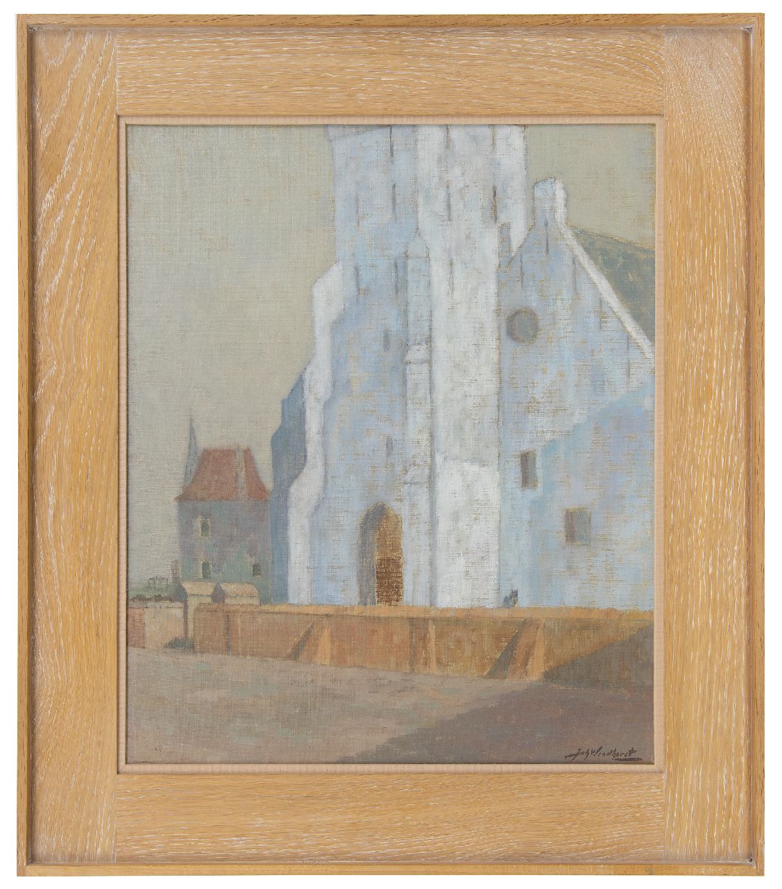 Windhorst J.C. | Johann Christoph 'Johan' Windhorst | Schilderijen te koop aangeboden | De Andreaskerk, Katwijk aan Zee, olieverf op doek 50,6 x 41,5 cm, gesigneerd rechtsonder en op spieraam gedateerd september 1928 Windhorst J.C. | Johann Christoph 'Johan' Windhorst | Schilderijen te koop aangeboden | De Andreaskerk, Katwijk aan Zee, olieverf op doek 50,6 x 41,5 cm, gesigneerd rechtsonder en op spieraam gedateerd september 1928