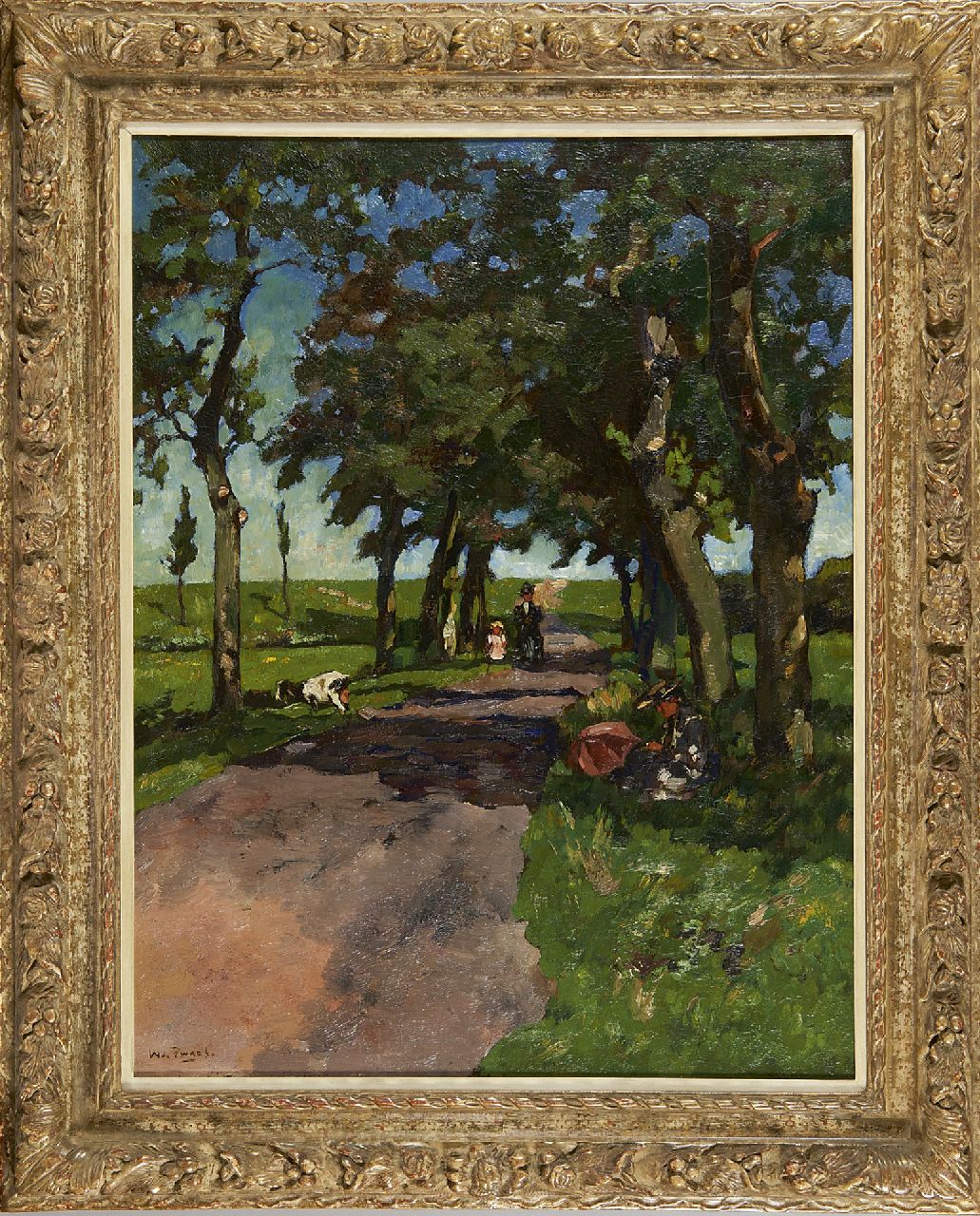 Zwart W.H.P.J. de | Wilhelmus Hendrikus Petrus Johannes 'Willem' de Zwart, Een zomerse dag achter het strand van Loosduinen, olieverf op doek 65,0 x 50,8 cm, gesigneerd linksonder Zwart W.H.P.J. de | Wilhelmus Hendrikus Petrus Johannes 'Willem' de Zwart, Een zomerse dag achter het strand van Loosduinen, olieverf op doek 65,0 x 50,8 cm, gesigneerd linksonder