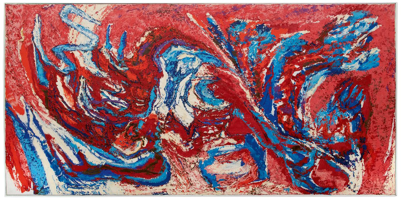 Hunziker F.  | Frieda Hunziker, Mexico, olieverf op doek 100,0 x 200,0 cm, gesigneerd op spieraam en te dateren 1963-1965