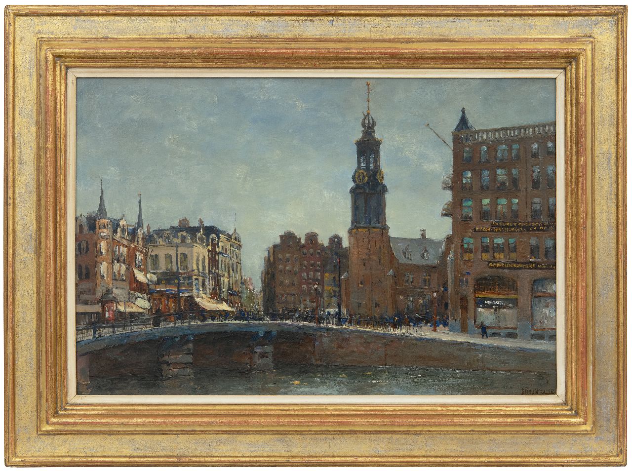 Wijsmuller J.H. | Jan Hillebrand Wijsmuller, Gezicht op De Munt, Amsterdam, olieverf op doek 40,7 x 60,8 cm, gesigneerd rechtsonder Wijsmuller J.H. | Jan Hillebrand Wijsmuller, Gezicht op De Munt, Amsterdam, olieverf op doek 40,7 x 60,8 cm, gesigneerd rechtsonder