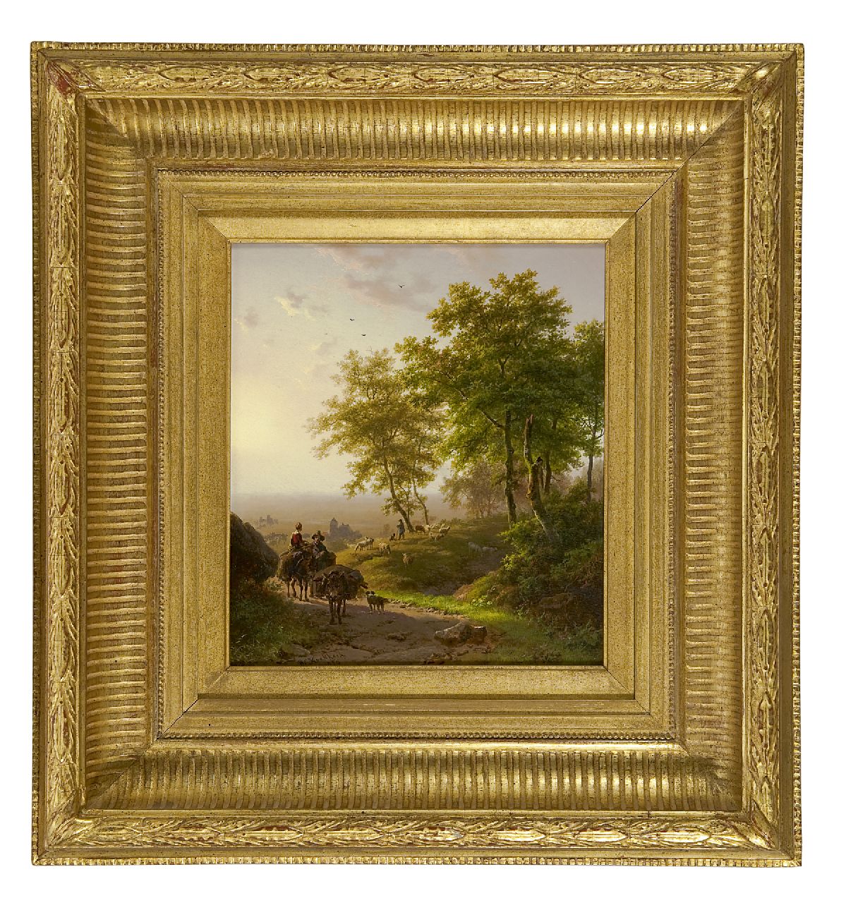 Koekkoek B.C. | Barend Cornelis Koekkoek, Boomrijk landschap bij morgenstond, olieverf op paneel 24,1 x 21,4 cm, gesigneerd linksonder en gedateerd 1850 Koekkoek B.C. | Barend Cornelis Koekkoek, Boomrijk landschap bij morgenstond, olieverf op paneel 24,1 x 21,4 cm, gesigneerd linksonder en gedateerd 1850