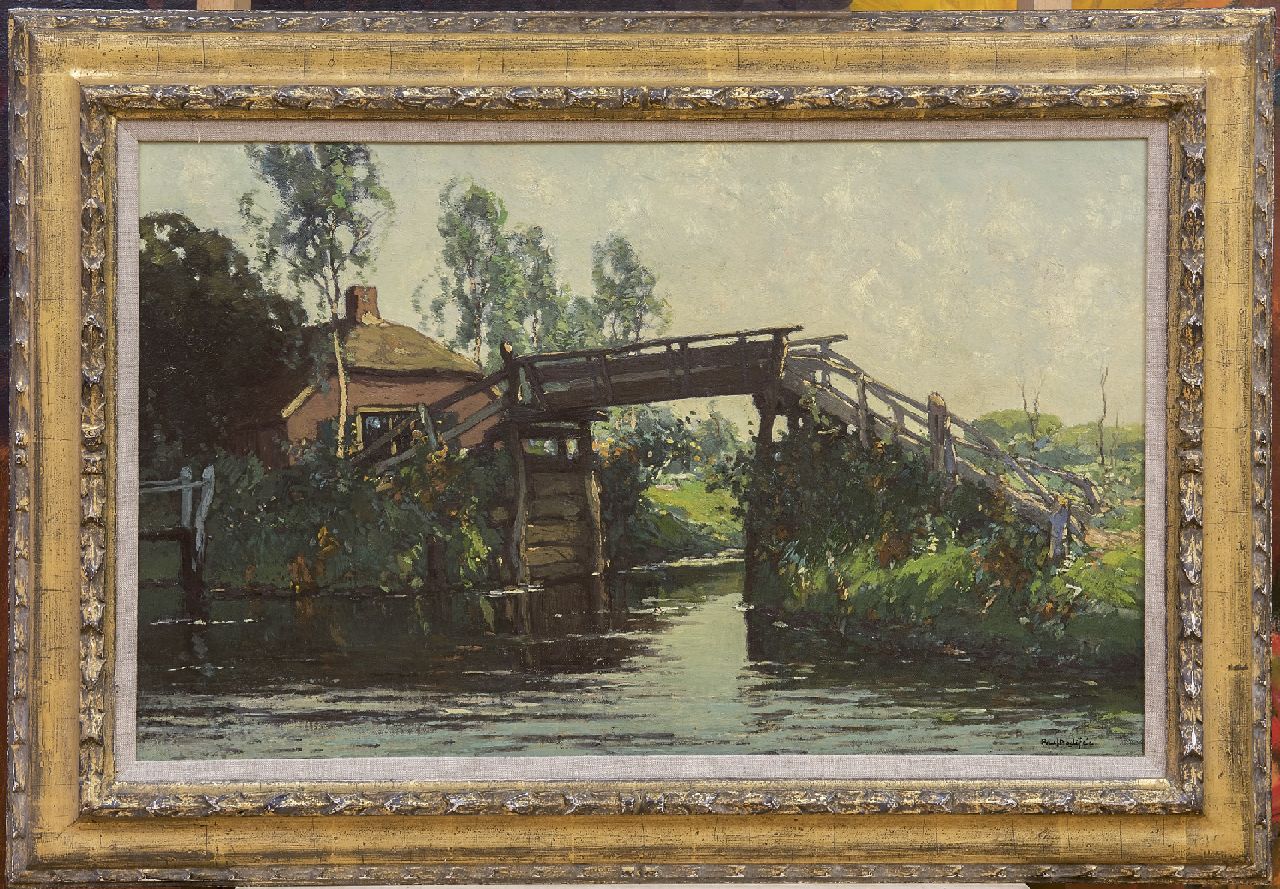 Bodifée J.P.P.  | Johannes Petrus Paulus 'Paul' Bodifée | Schilderijen te koop aangeboden | De Oude Brug, Giethoorn, olieverf op doek op paneel 41,0 x 64,7 cm, gesigneerd rechtsonder
