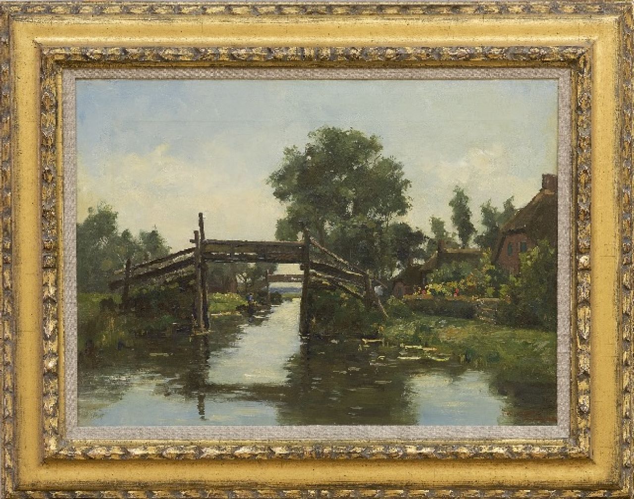 Beek B.A. van | Bernardus Antonie van Beek | Schilderijen te koop aangeboden | Giethoorn, olieverf op doek 37,5 x 51,7 cm, gesigneerd rechtsonder Beek B.A. van | Bernardus Antonie van Beek | Schilderijen te koop aangeboden | Giethoorn, olieverf op doek 37,5 x 51,7 cm, gesigneerd rechtsonder