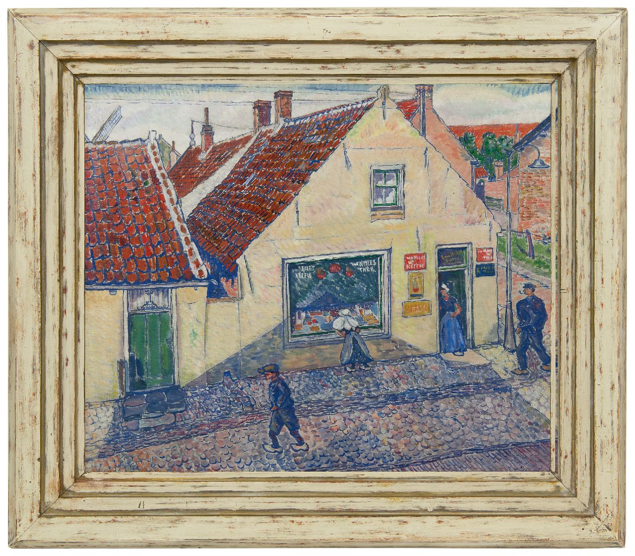 Pijpers E.E.  | 'Edith' Elizabeth Pijpers, Dorpsgezicht op Walcheren, olieverf op doek 54,1 x 66,5 cm