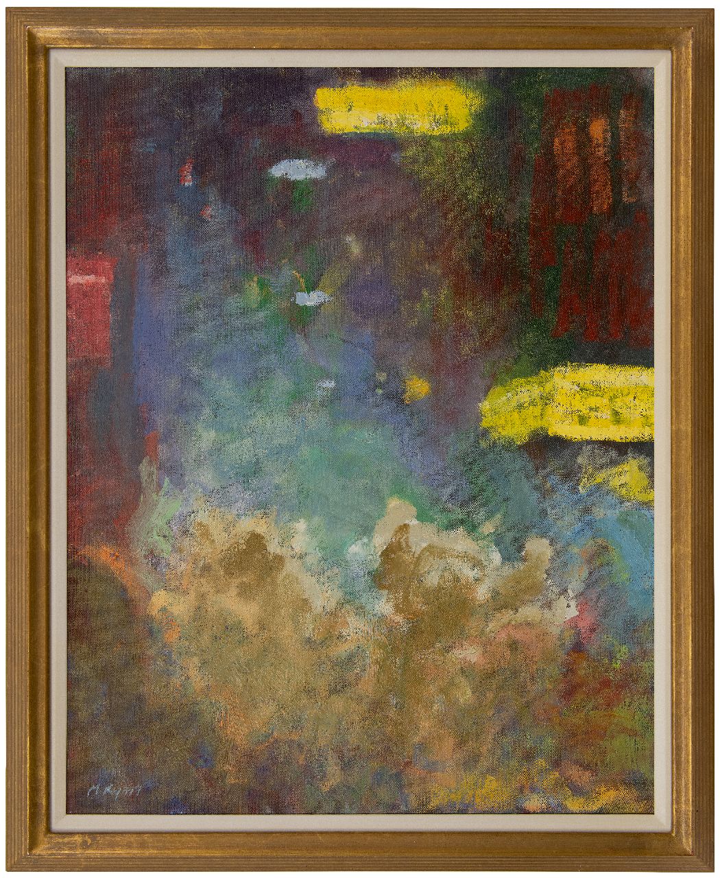 Ryan M. | Michael Ryan | Schilderijen te koop aangeboden | Amsterdam bij nacht, olieverf op doek 75,0 x 60,4 cm, gesigneerd linksonder Ryan M. | Michael Ryan | Schilderijen te koop aangeboden | Amsterdam bij nacht, olieverf op doek 75,0 x 60,4 cm, gesigneerd linksonder