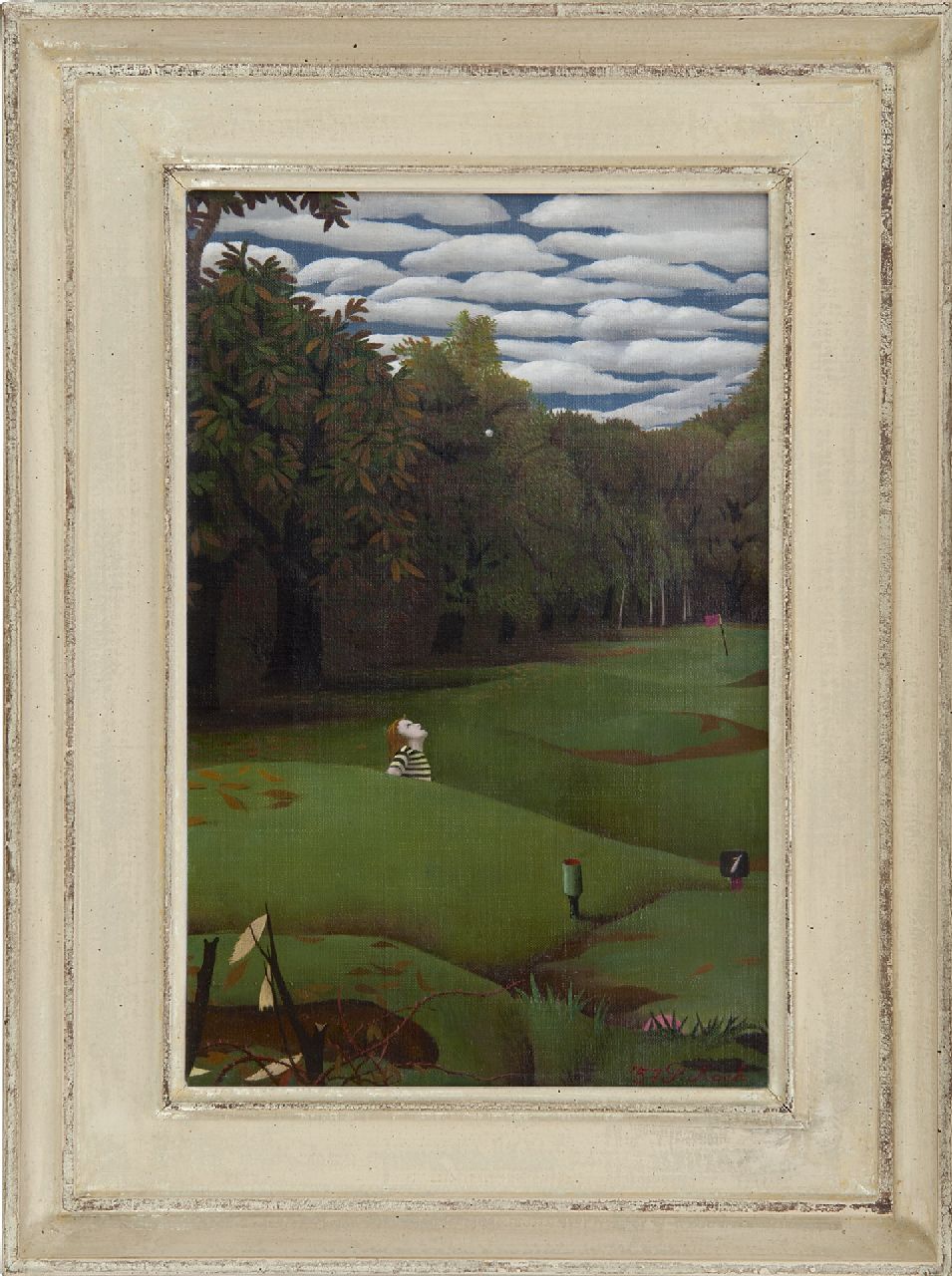 Koch P.F.Ch. | Pieter Frans Christiaan 'Pyke' Koch, Golflinks I-II, olieverf op doek 30,2 x 20,4 cm, gesigneerd rechtsonder en gedateerd '57 Koch P.F.Ch. | Pieter Frans Christiaan 'Pyke' Koch, Golflinks I-II, olieverf op doek 30,2 x 20,4 cm, gesigneerd rechtsonder en gedateerd '57