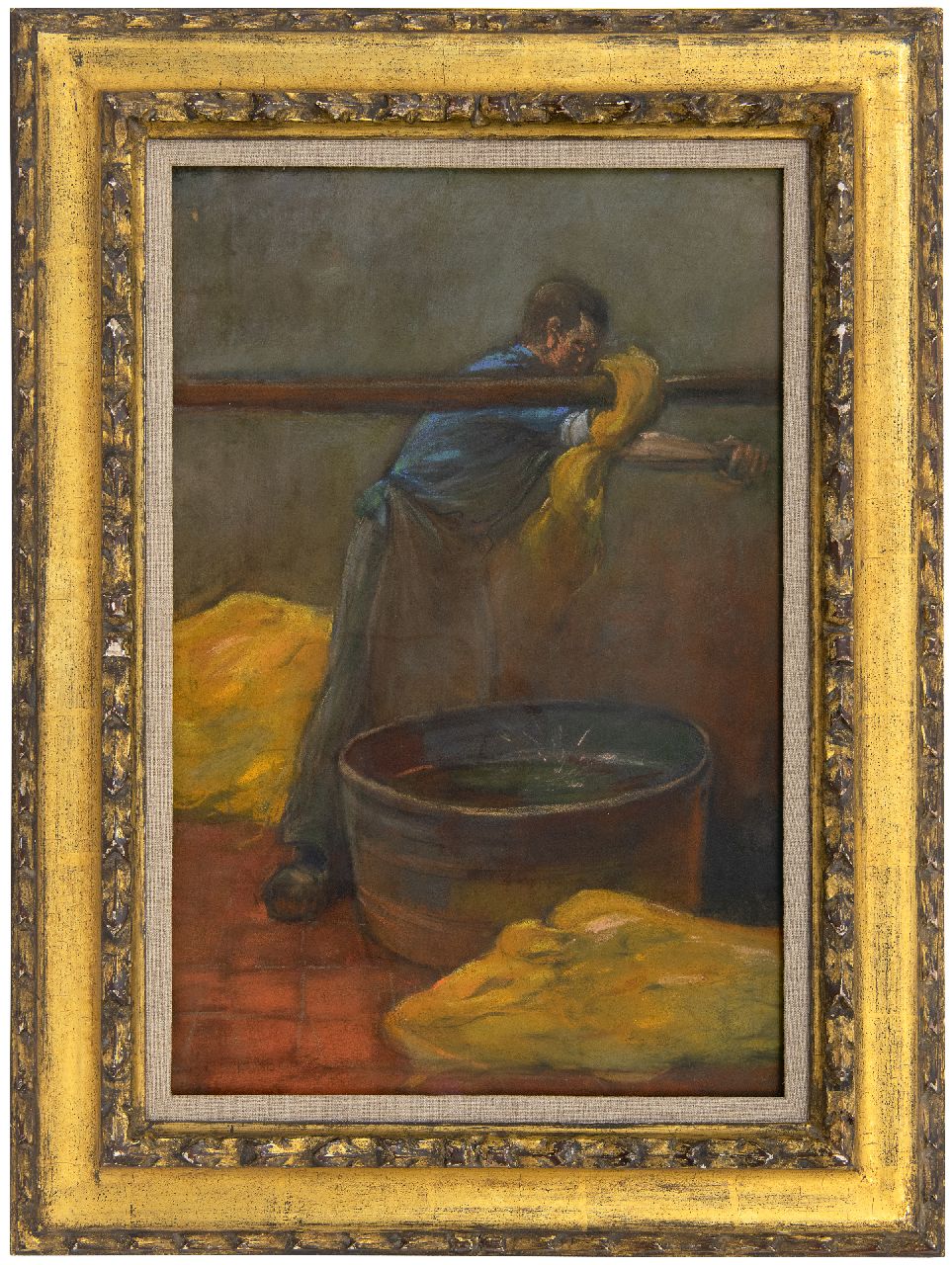 Heijenbrock J.C.H.  | Johan Coenraad Hermann 'Herman' Heijenbrock | Aquarellen en tekeningen te koop aangeboden | Stoffenverver, pastel op papier 47,5 x 31,8 cm, gesigneerd linksonder