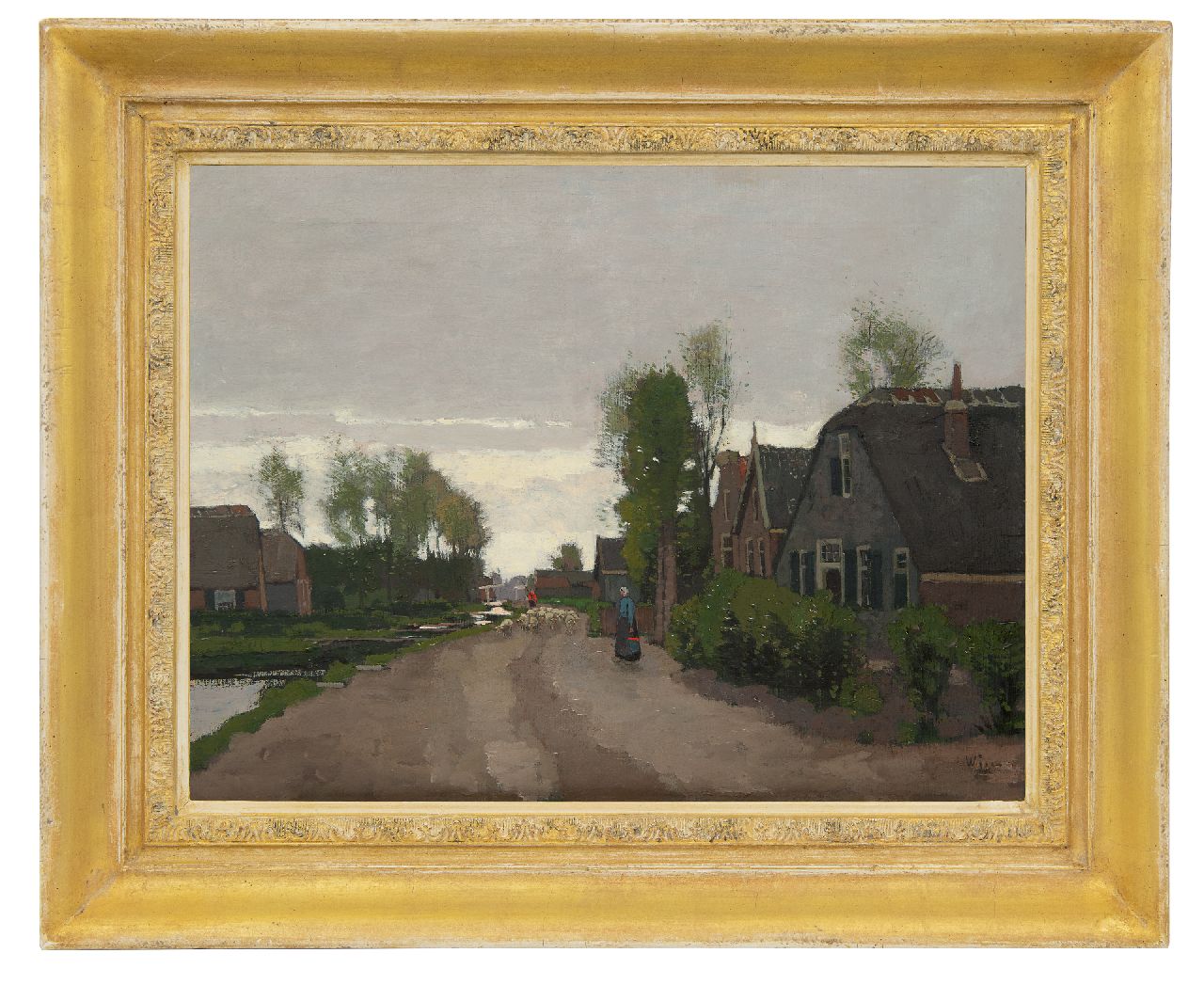 Wiggers D. | Dirk 'Derk' Wiggers | Schilderijen te koop aangeboden | Gezicht op Noorden, olieverf op doek 48,9 x 65,3 cm, gesigneerd rechtsonder Wiggers D. | Dirk 'Derk' Wiggers | Schilderijen te koop aangeboden | Gezicht op Noorden, olieverf op doek 48,9 x 65,3 cm, gesigneerd rechtsonder