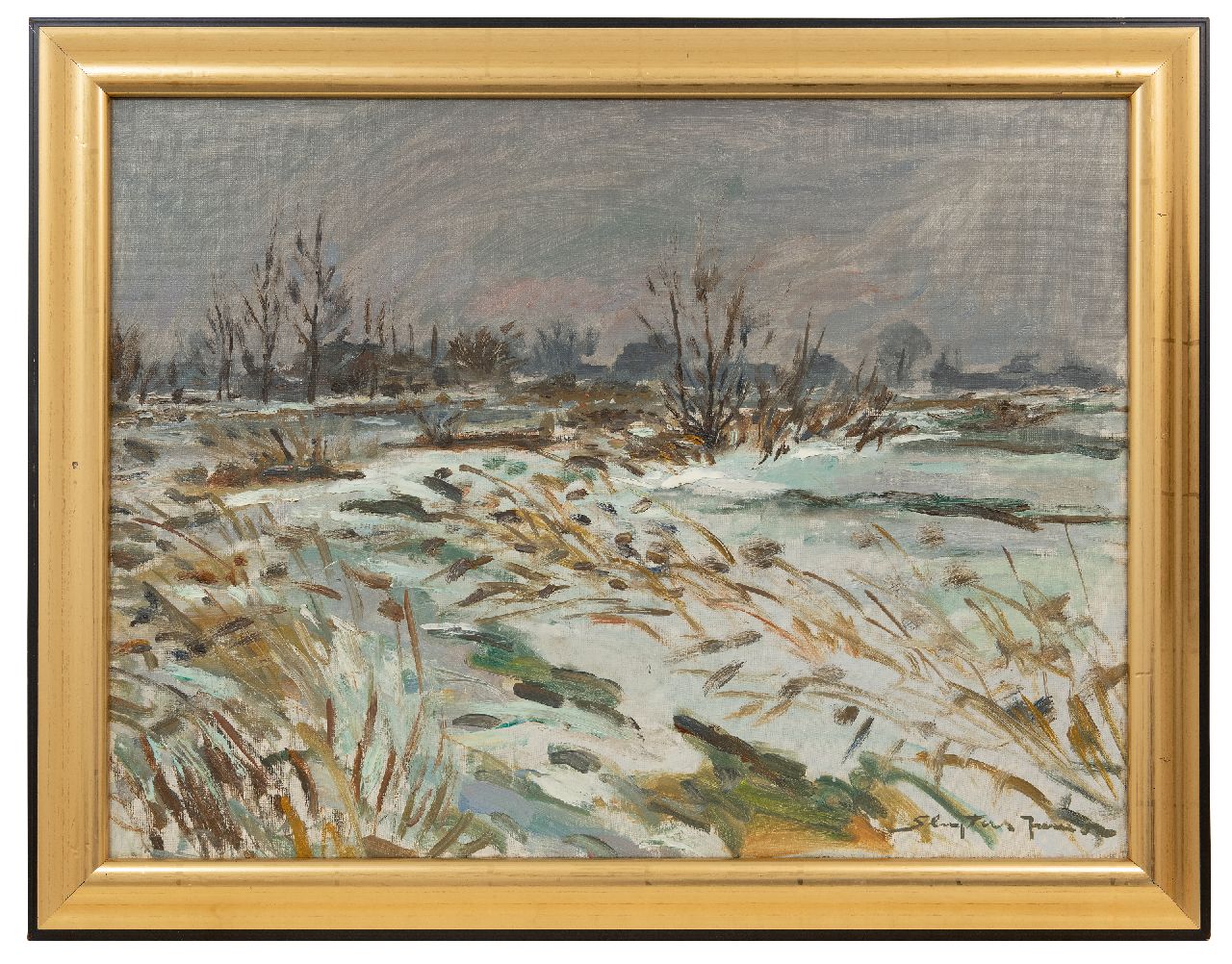 Sluijters jr. J. | Jan Sluijters jr. | Schilderijen te koop aangeboden | Dooi, Loenersloot, olieverf op doek 60,1 x 80,2 cm, gesigneerd rechtsonder Sluijters jr. J. | Jan Sluijters jr. | Schilderijen te koop aangeboden | Dooi, Loenersloot, olieverf op doek 60,1 x 80,2 cm, gesigneerd rechtsonder