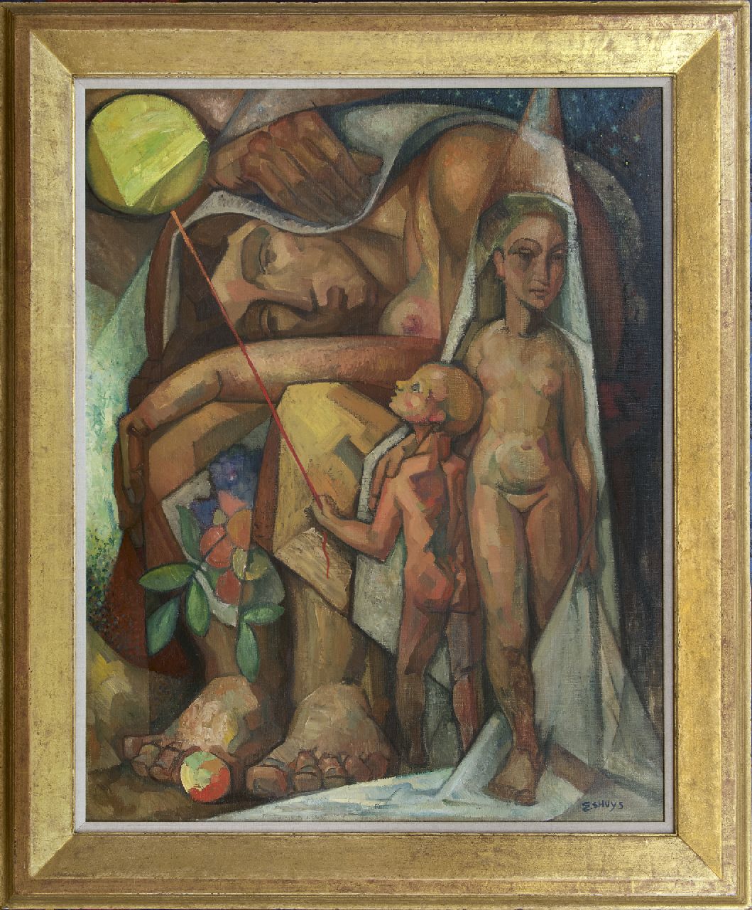 Eshuijs H.J. | Hendrikus Jacobus Eshuijs, Vruchtbaarheid, olieverf op doek 92,0 x 72,0 cm, gesigneerd rechtsonder en te dateren jaren '50 Eshuijs H.J. | Hendrikus Jacobus Eshuijs, Vruchtbaarheid, olieverf op doek 92,0 x 72,0 cm, gesigneerd rechtsonder en te dateren jaren '50