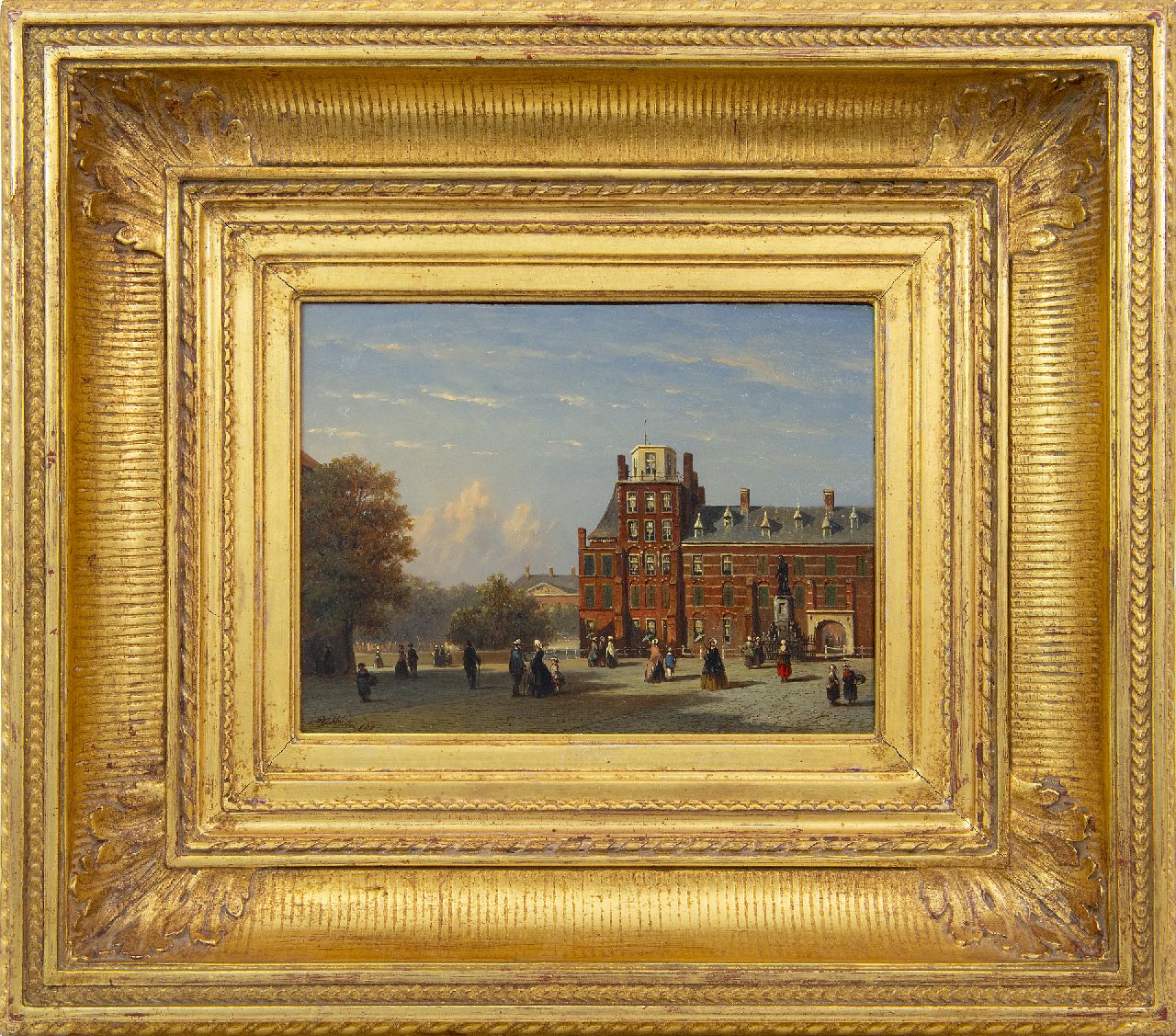Vertin P.G. | Petrus Gerardus Vertin | Schilderijen te koop aangeboden | Gezicht op het Buitenhof in Den Haag, gezien naar het Stadhouderlijk Kwartier, olieverf op paneel 18,6 x 25,2 cm, gesigneerd linksonder en gedateerd '62 Vertin P.G. | Petrus Gerardus Vertin | Schilderijen te koop aangeboden | Gezicht op het Buitenhof in Den Haag, gezien naar het Stadhouderlijk Kwartier, olieverf op paneel 18,6 x 25,2 cm, gesigneerd linksonder en gedateerd '62